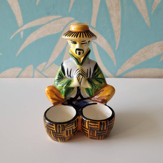1970s Drioli miniature liquor bottle/decanter: Chinese trader