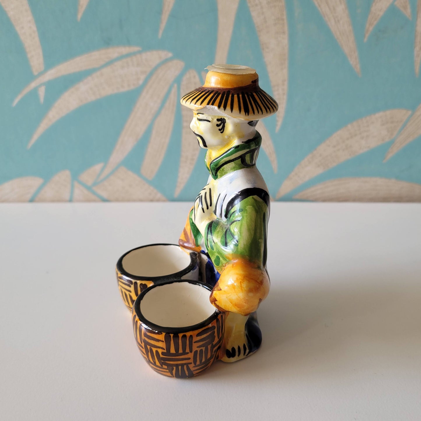 1970s Drioli miniature liquor bottle/decanter: Chinese trader