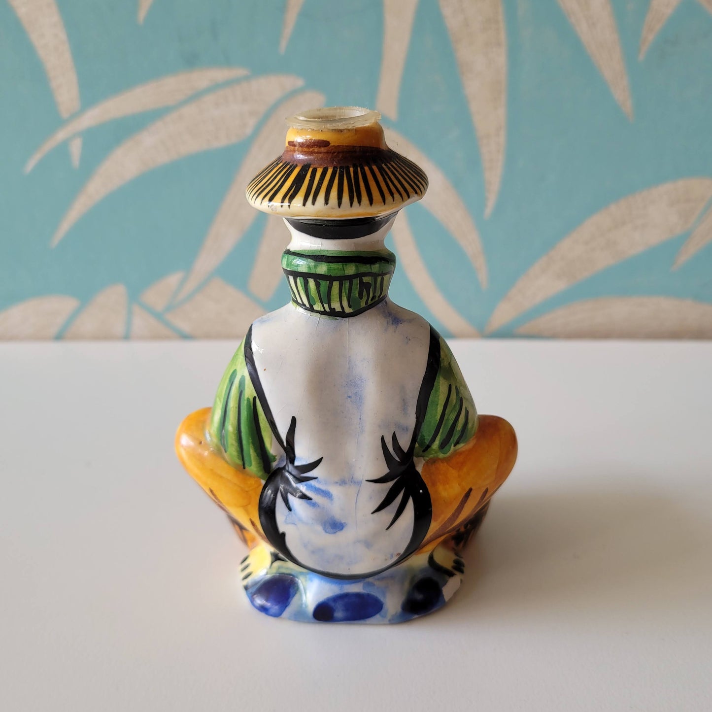 1970s Drioli miniature liquor bottle/decanter: Chinese trader