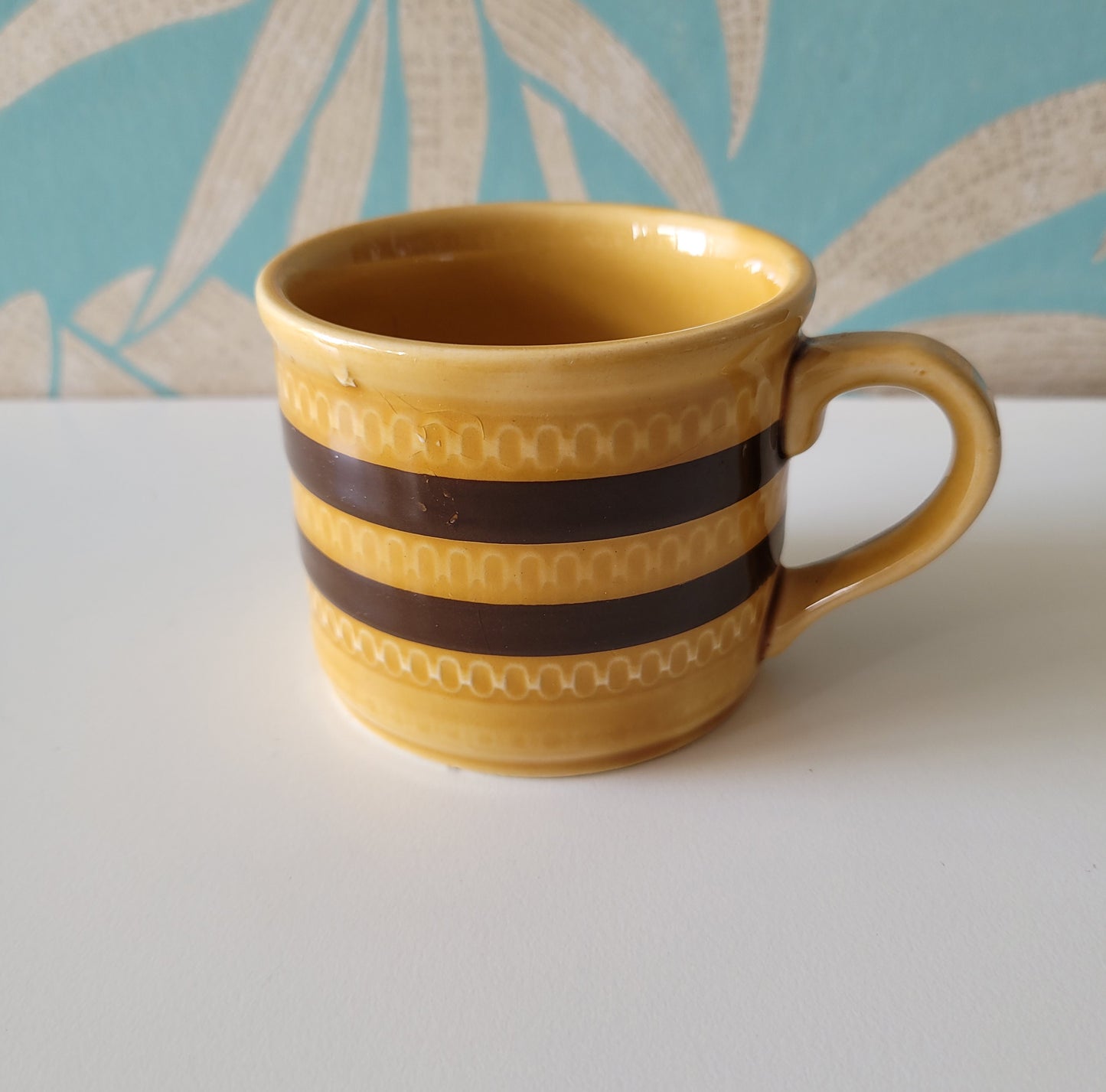1970s Kilncraft 'Bacchus', & Sadler stripe coffee/tea cups