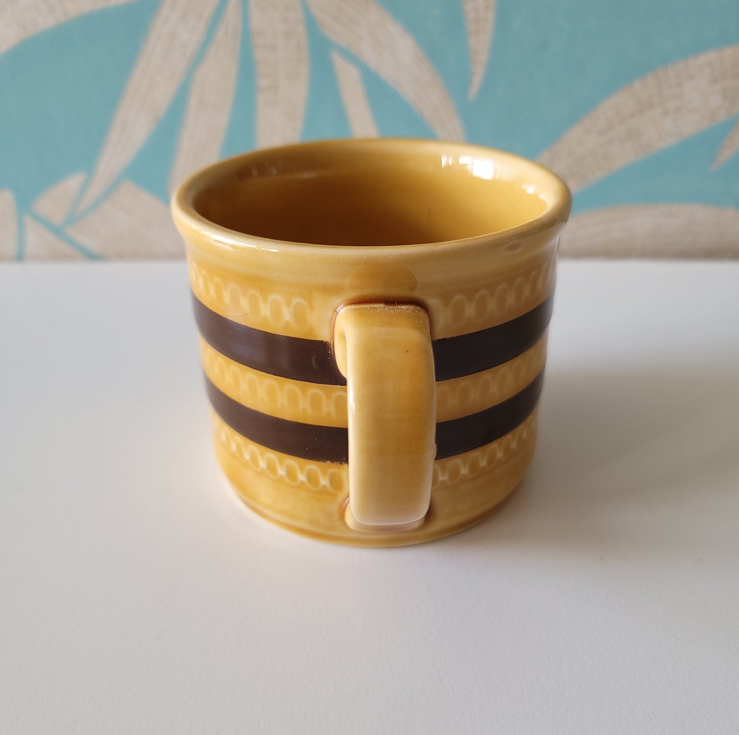 1970s Kilncraft 'Bacchus', & Sadler stripe coffee/tea cups