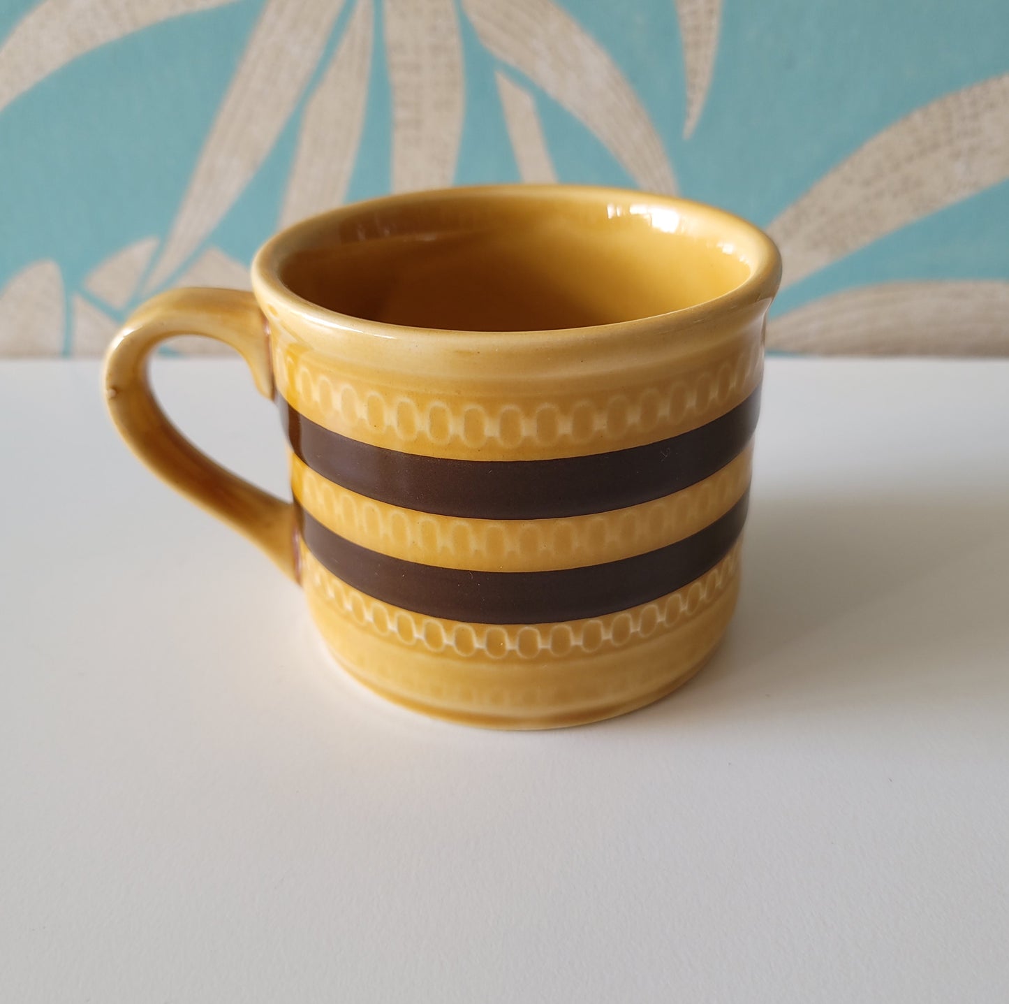 1970s Kilncraft 'Bacchus', & Sadler stripe coffee/tea cups
