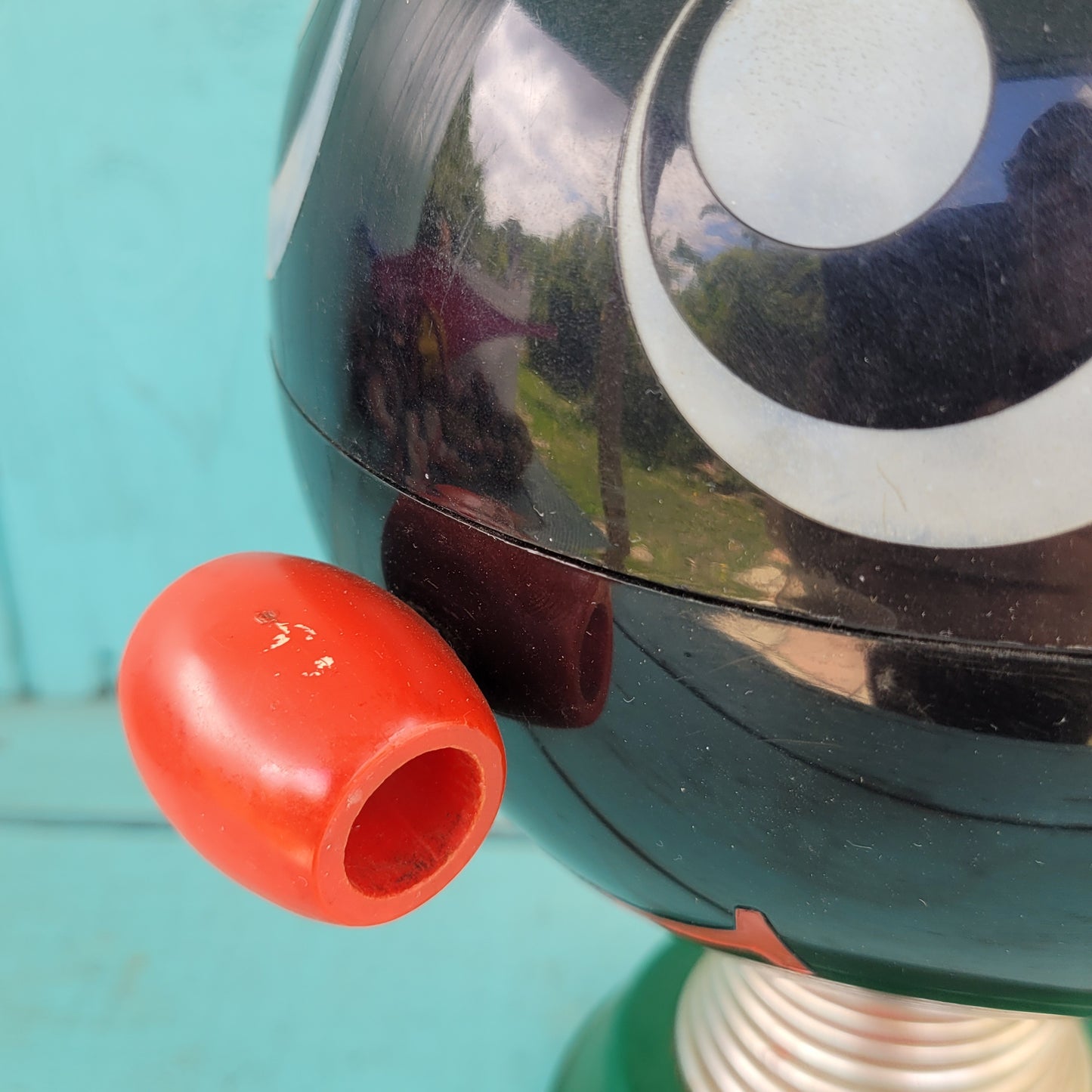 1970s novelty plastic & metal tribal head ice bucket
