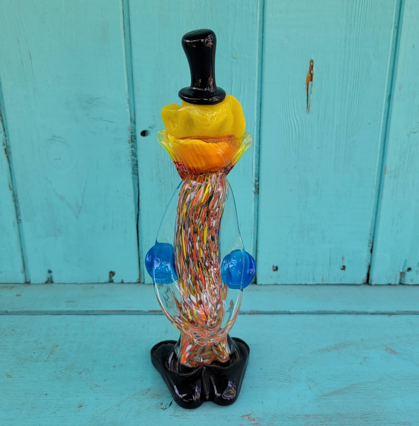 circa. 1960s Murano art glass clown figurine