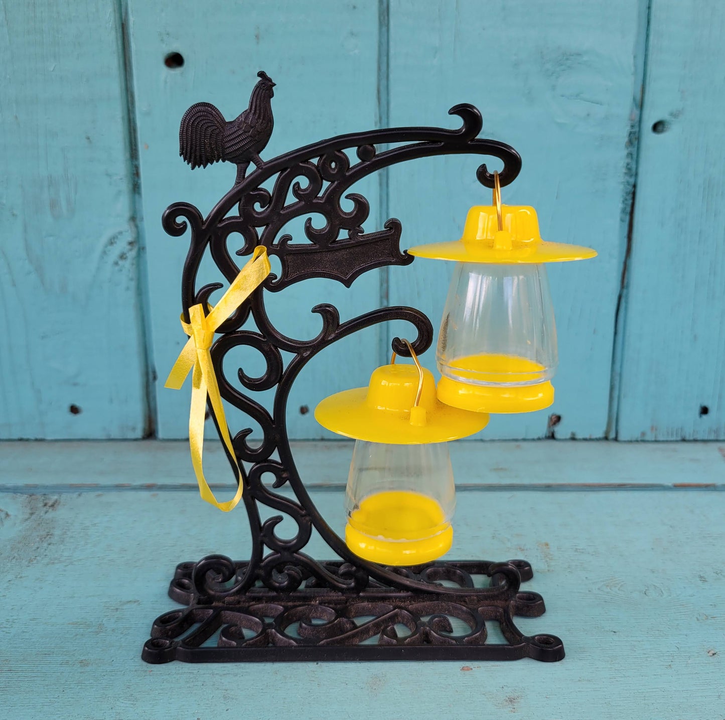 circa. 1960s hanging lantern salt & pepper set, boxed, item No 5-316