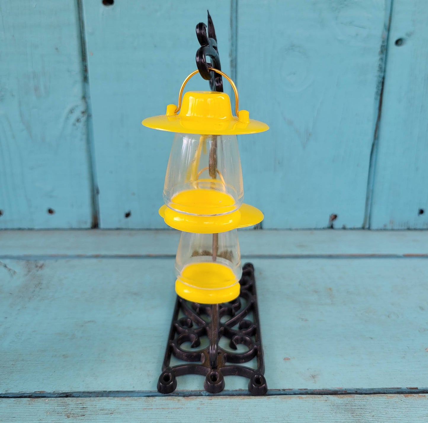 circa. 1960s hanging lantern salt & pepper set, boxed, item No 5-316