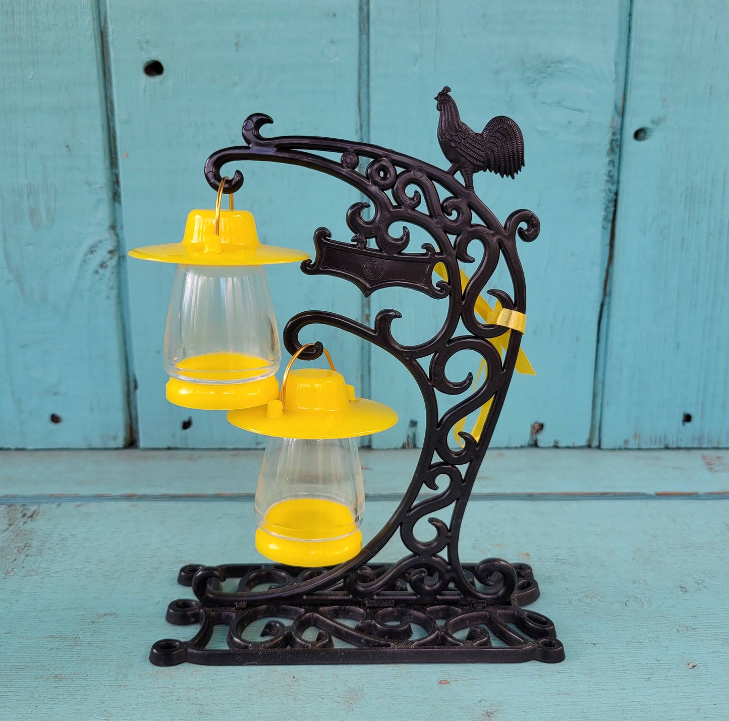 circa. 1960s hanging lantern salt & pepper set, boxed, item No 5-316