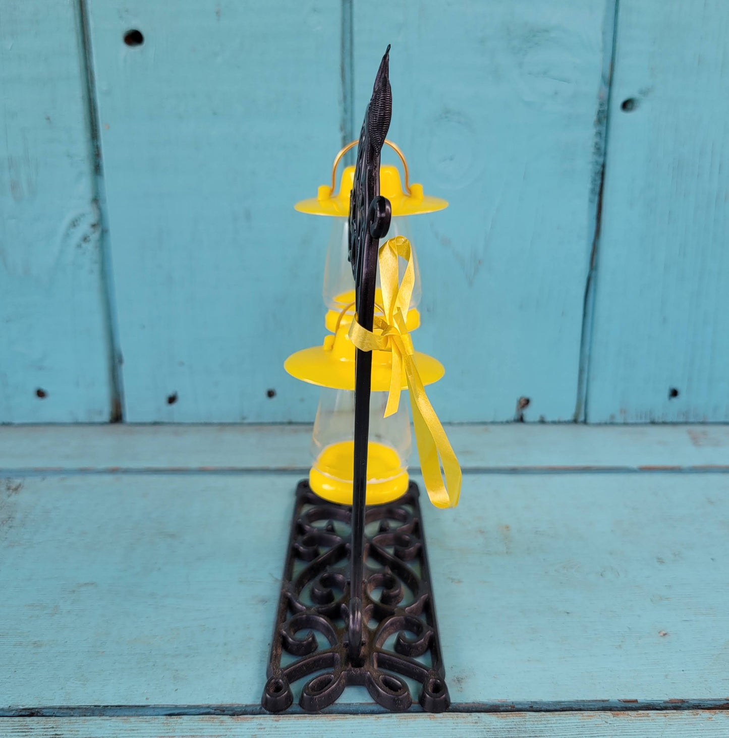 circa. 1960s hanging lantern salt & pepper set, boxed, item No 5-316