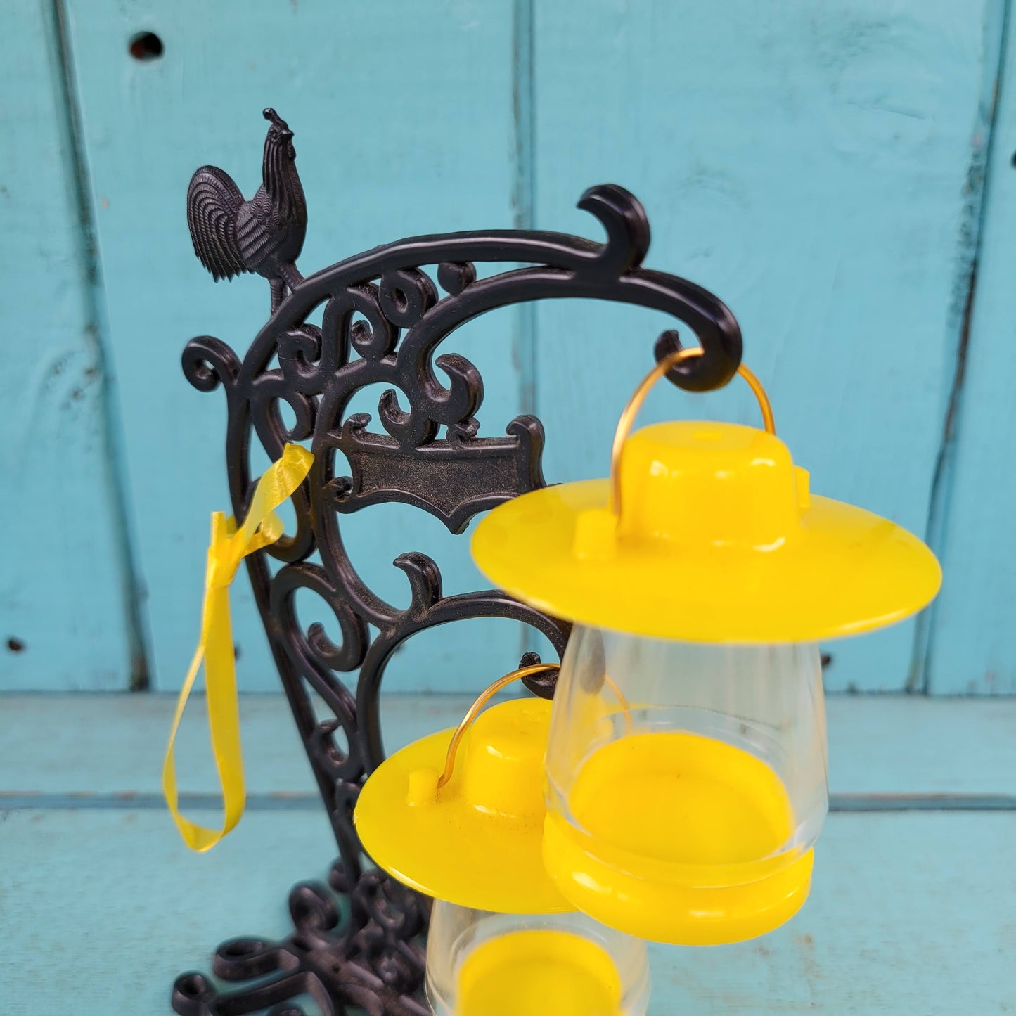 circa. 1960s hanging lantern salt & pepper set, boxed, item No 5-316