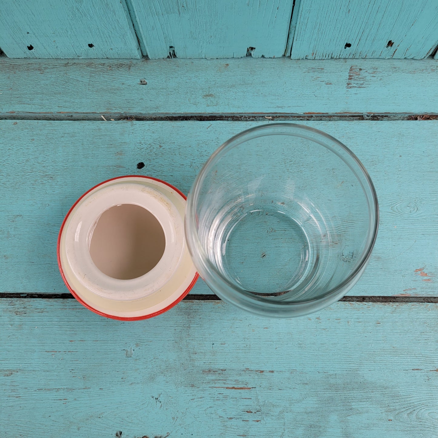 Collectable Whittard of Chelsea multicoloured mosaic glass storage jar