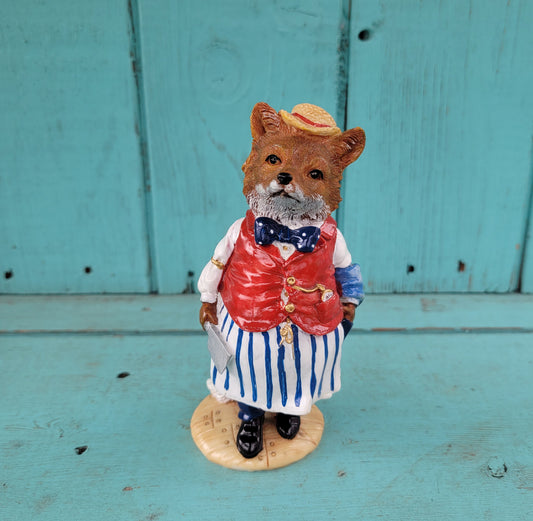 2002 Regency Fine Arts "Basil Fox" figurine from Tales of Honeysuckle Hill series