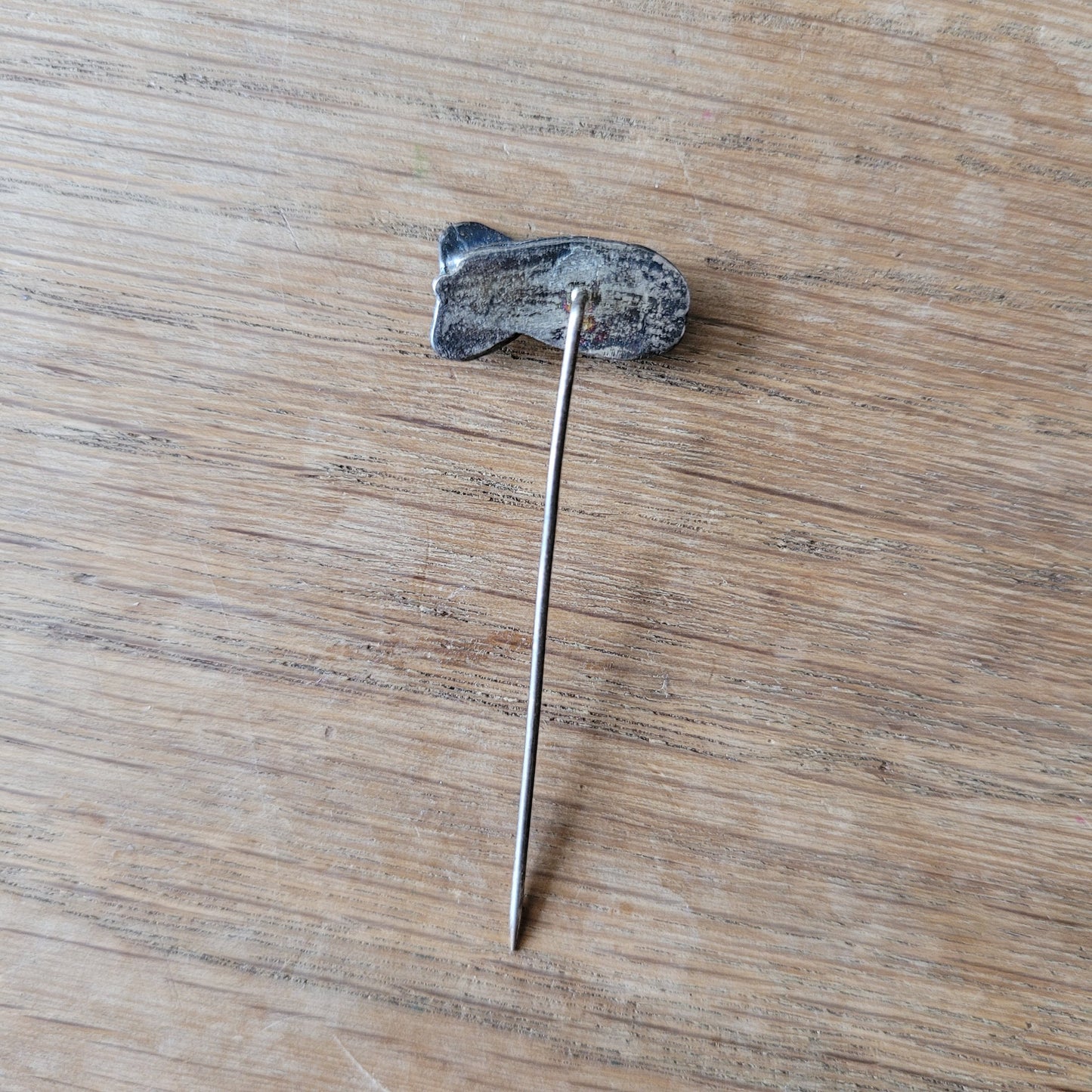 Art Deco Zeppelin airship pewter stick pin
