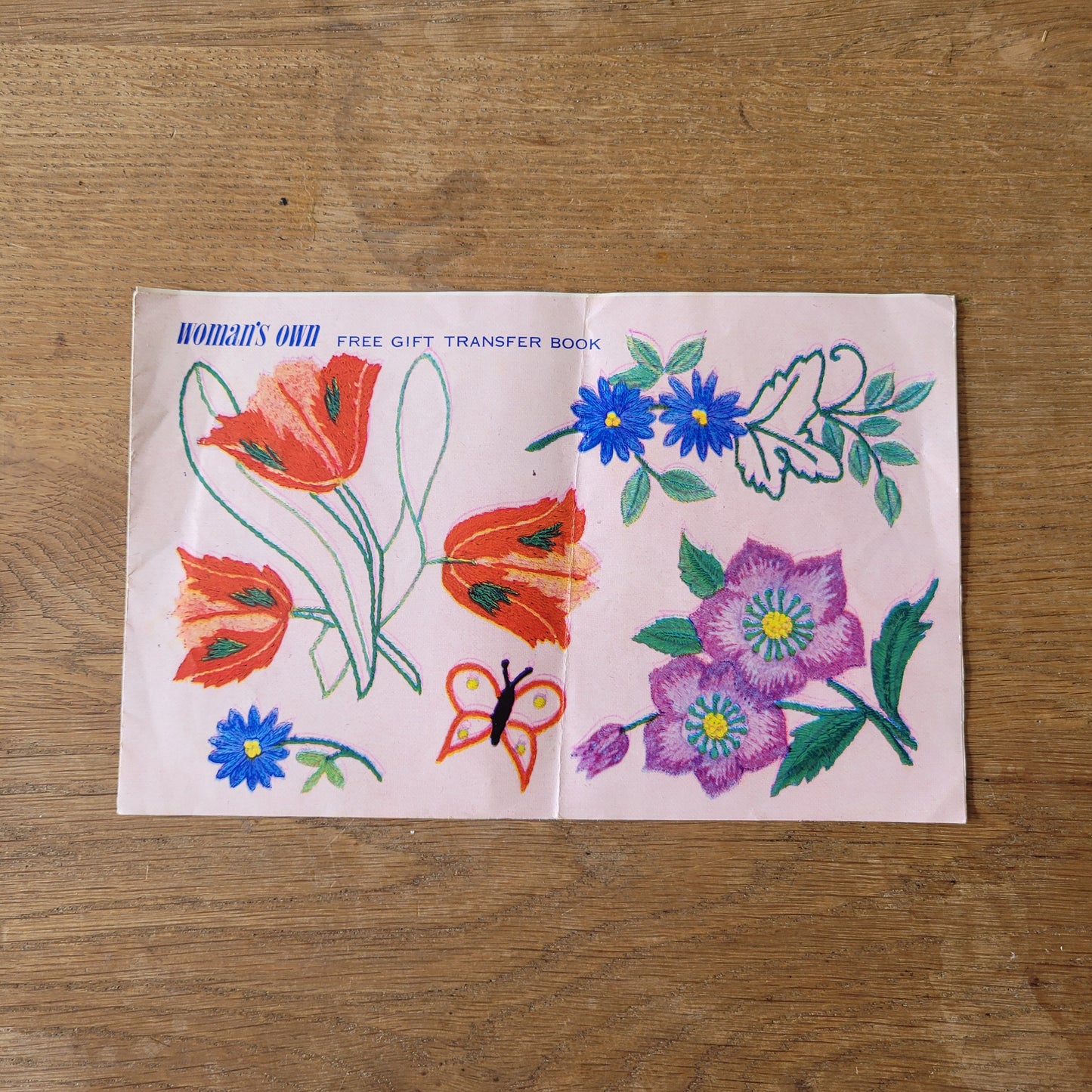 Unused vintage Woman's Own transfer book