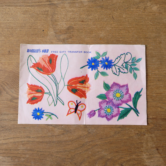 Unused vintage Woman's Own transfer book