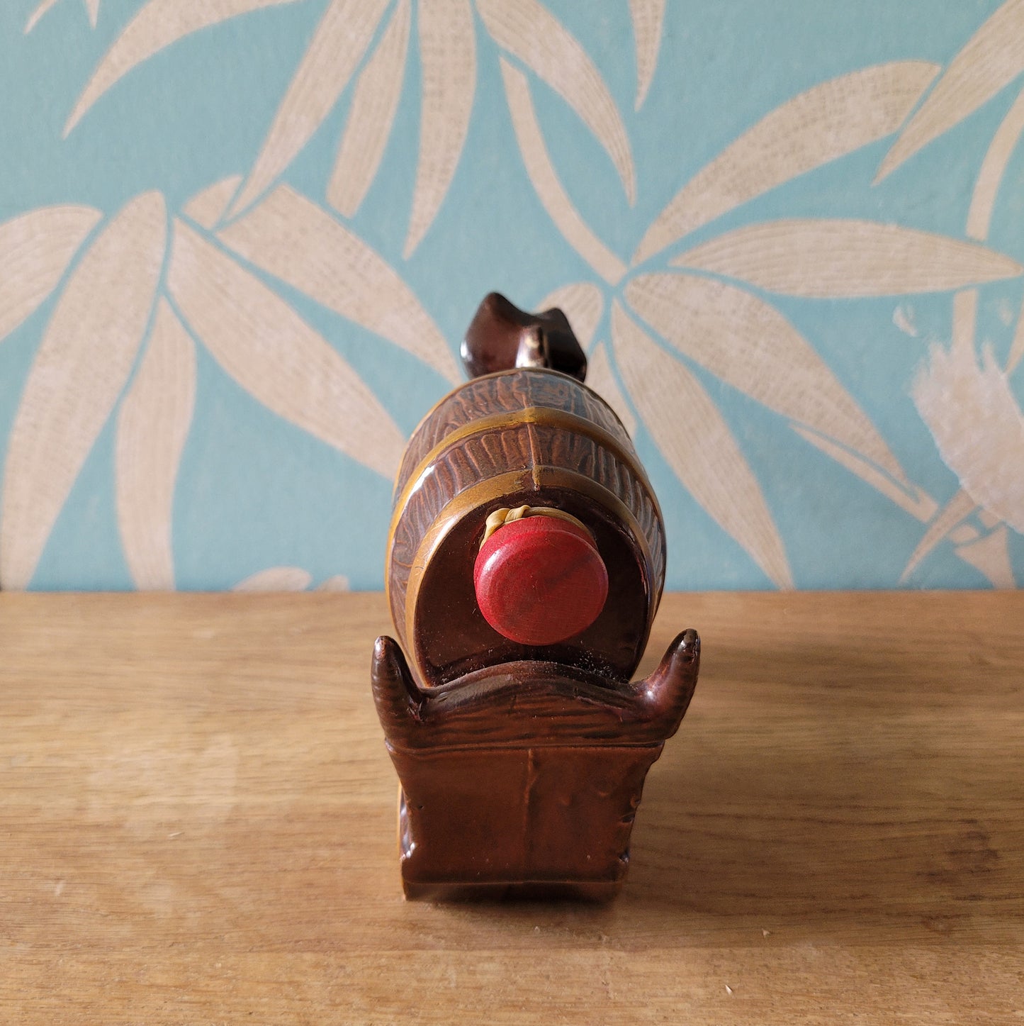 Vintage Japanware ceramic donkey and cart liquor bottle/decanter