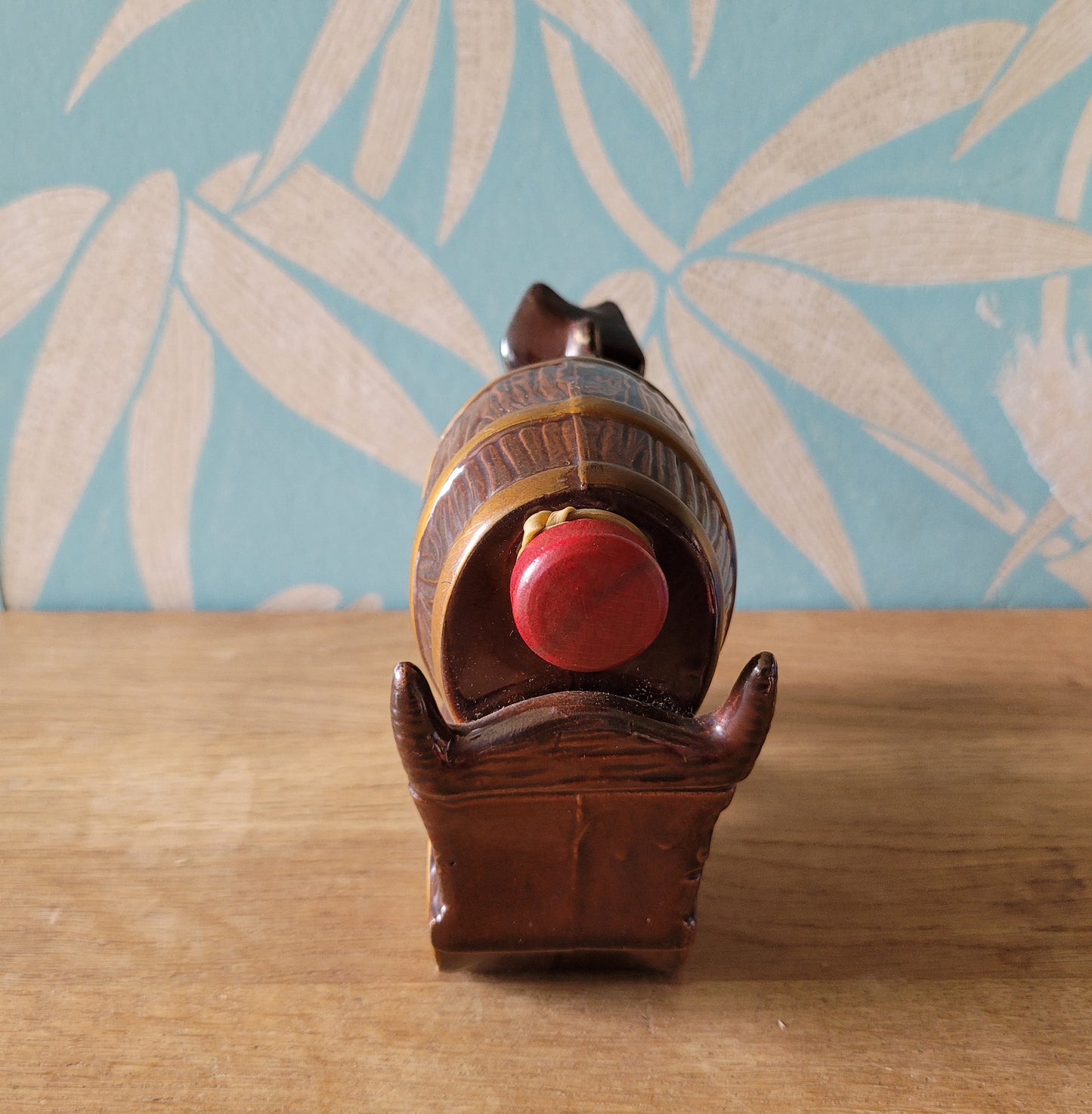 Vintage Japanware ceramic donkey and cart liquor bottle/decanter