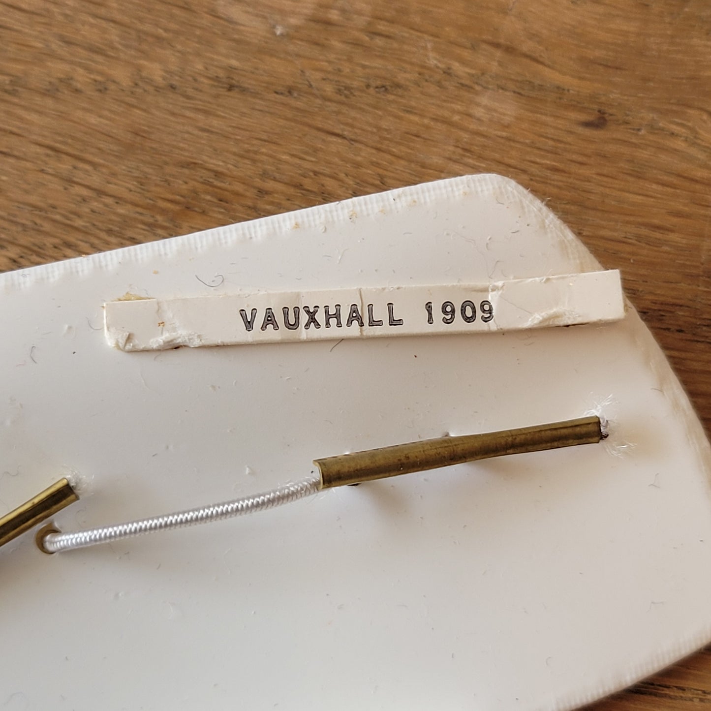 1960s Vauxhall 1909 novelty cufflinks with presentation case