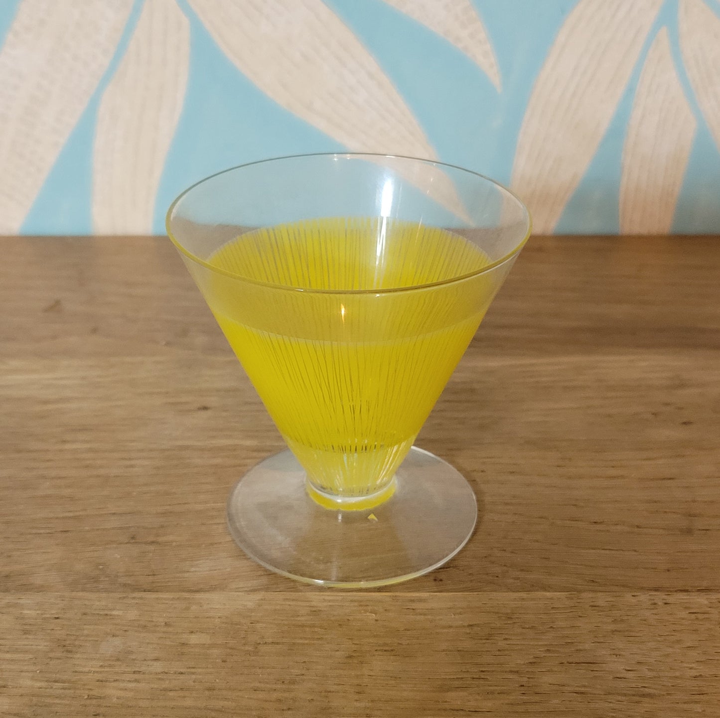 Set of 4 rare 1950s assorted colour 'Party' cocktail glasses by Bengt Orup for Johansfors, Sweden