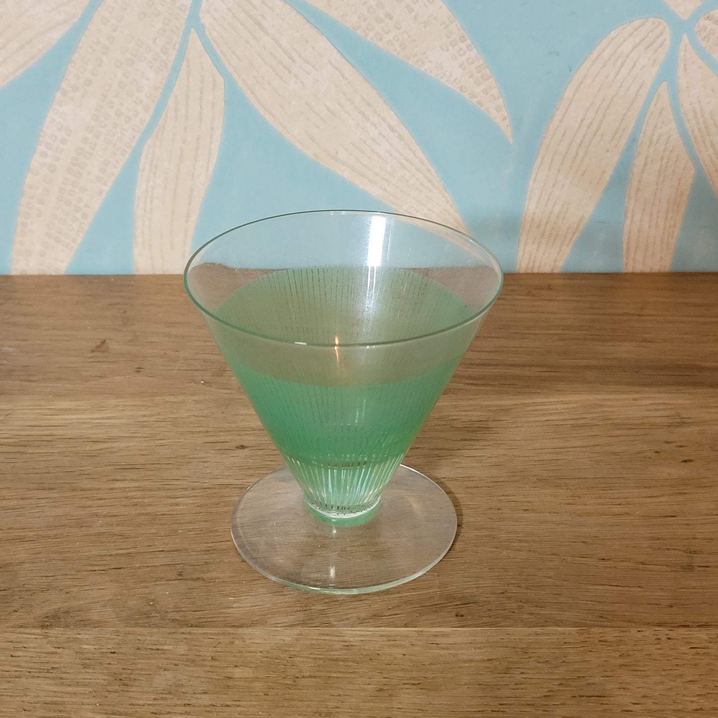 Set of 4 rare 1950s assorted colour 'Party' cocktail glasses by Bengt Orup for Johansfors, Sweden