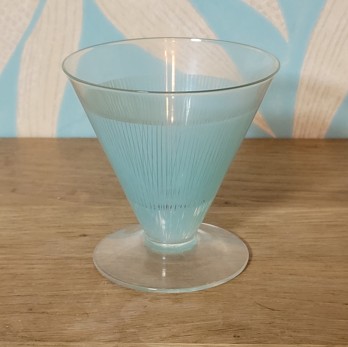 Set of 4 rare 1950s assorted colour 'Party' cocktail glasses by Bengt Orup for Johansfors, Sweden