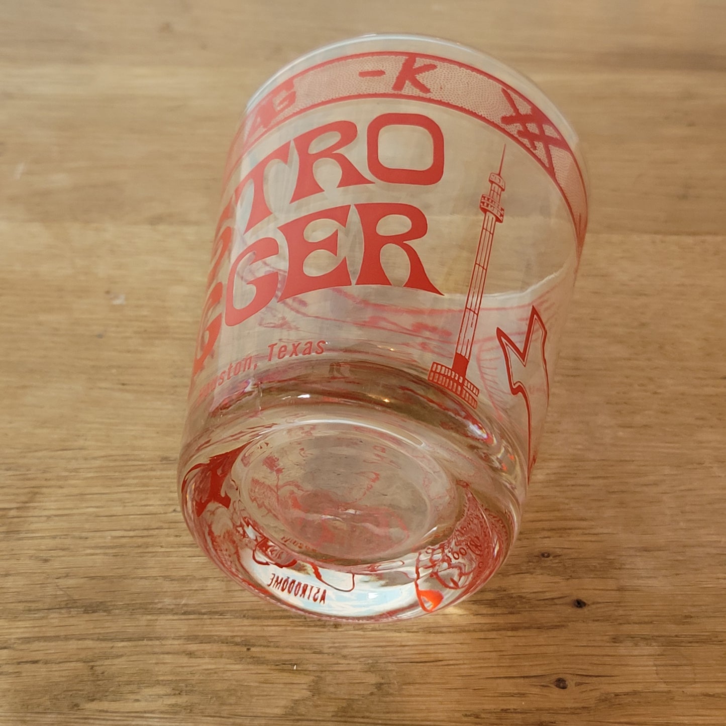 circa. 1970s Houston Texas "Astro Jigger" souvenir glass