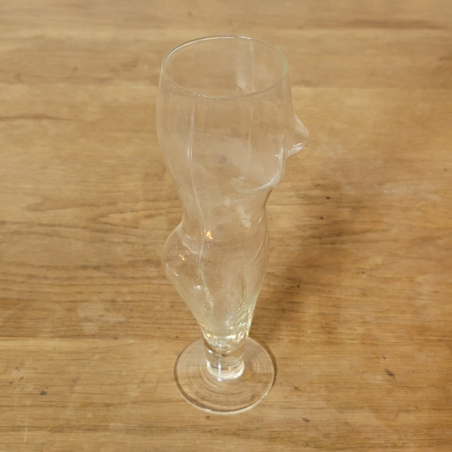 1960s/70s figural nude woman shaped beer glass