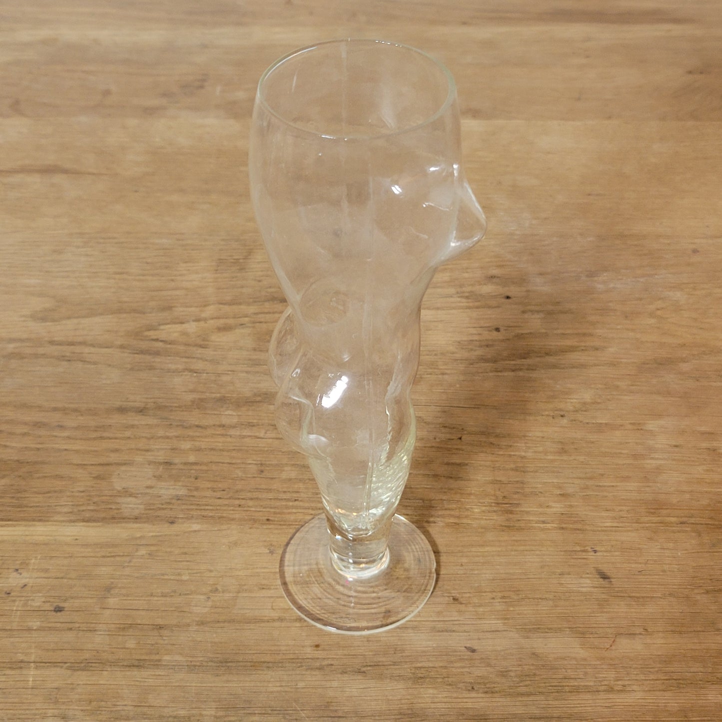 1960s/70s figural nude woman shaped beer glass