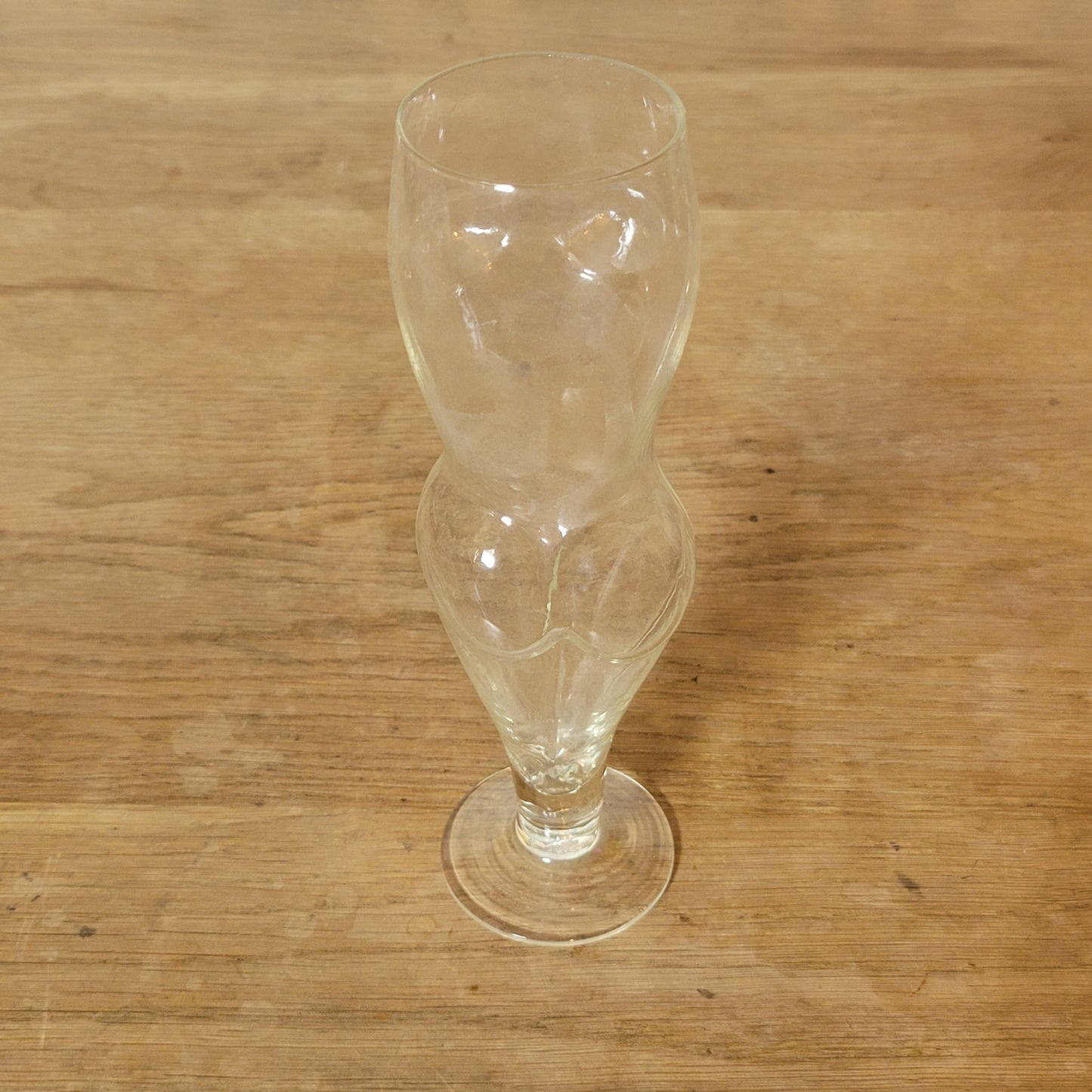 1960s/70s figural nude woman shaped beer glass