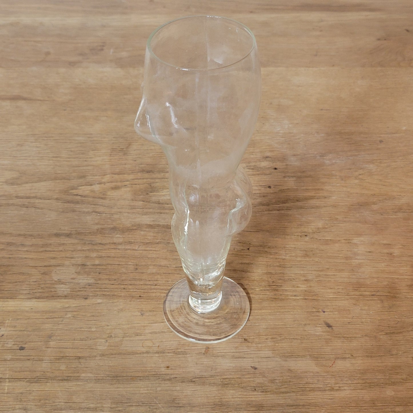 1960s/70s figural nude woman shaped beer glass