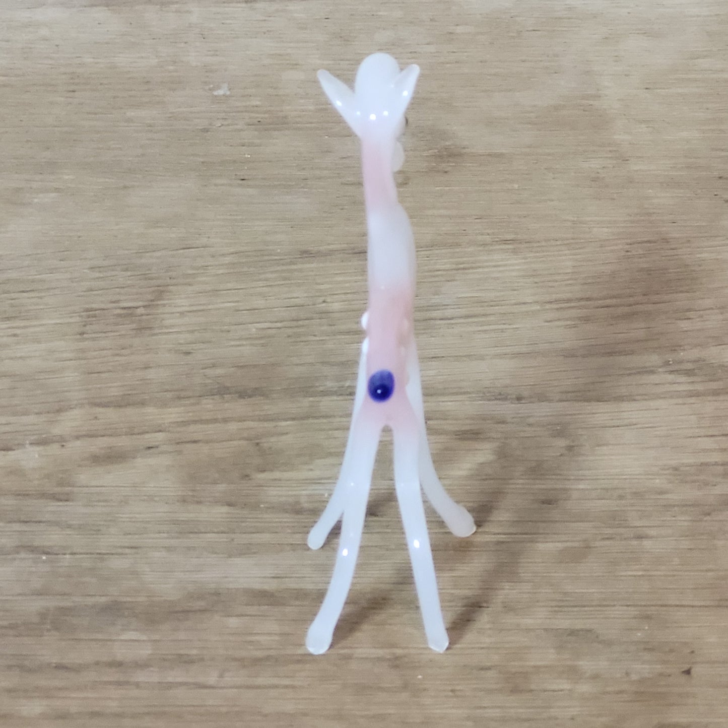 1960s/70s Murano-style pink deer blown art glass figurine