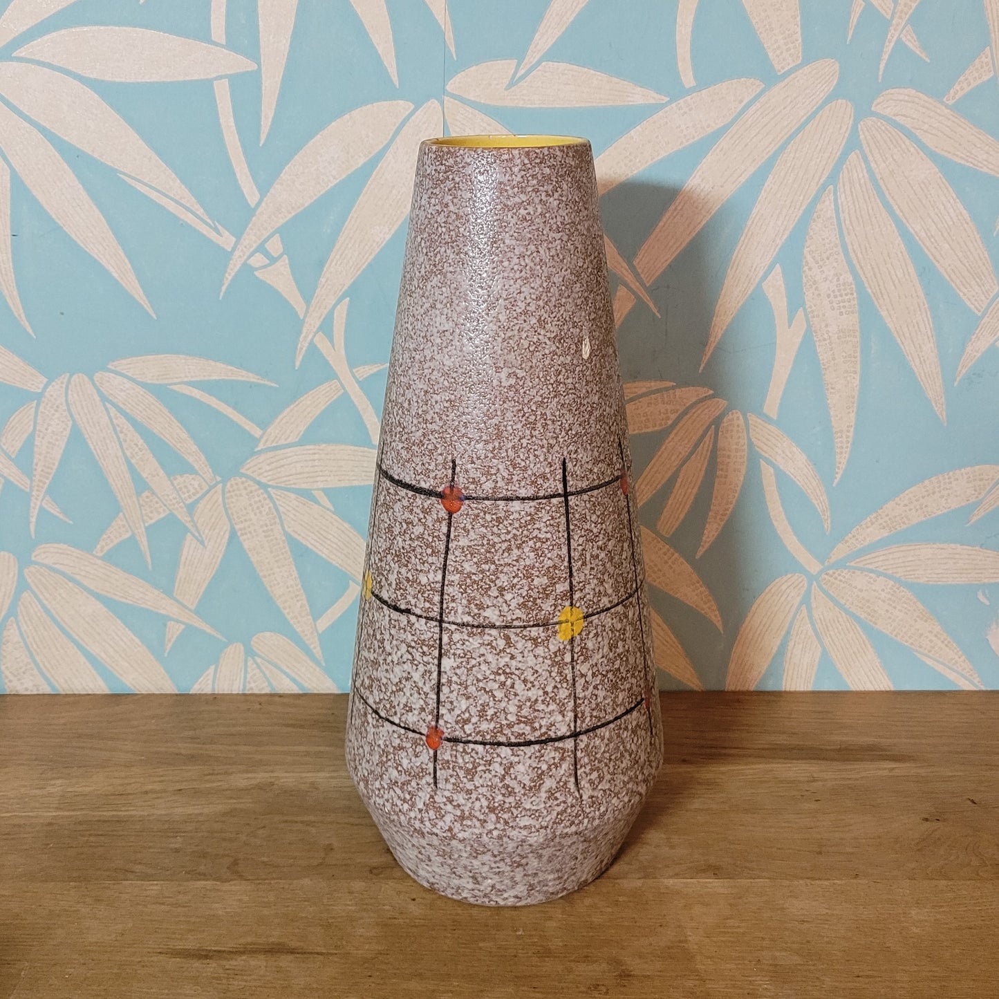 Mid-century Scheurich Keramik West Germany fat lava floor vase