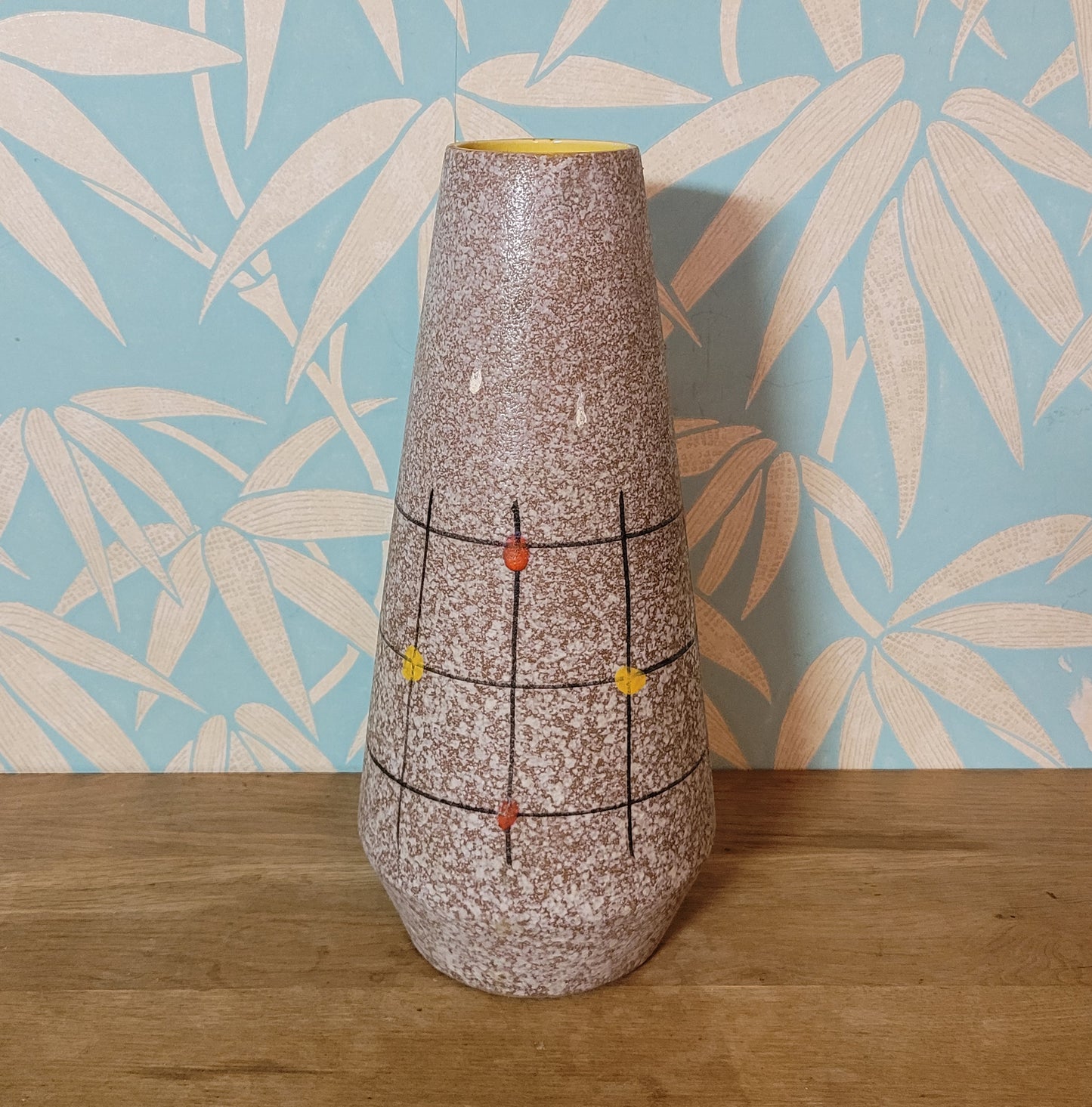 Mid-century Scheurich Keramik West Germany fat lava floor vase