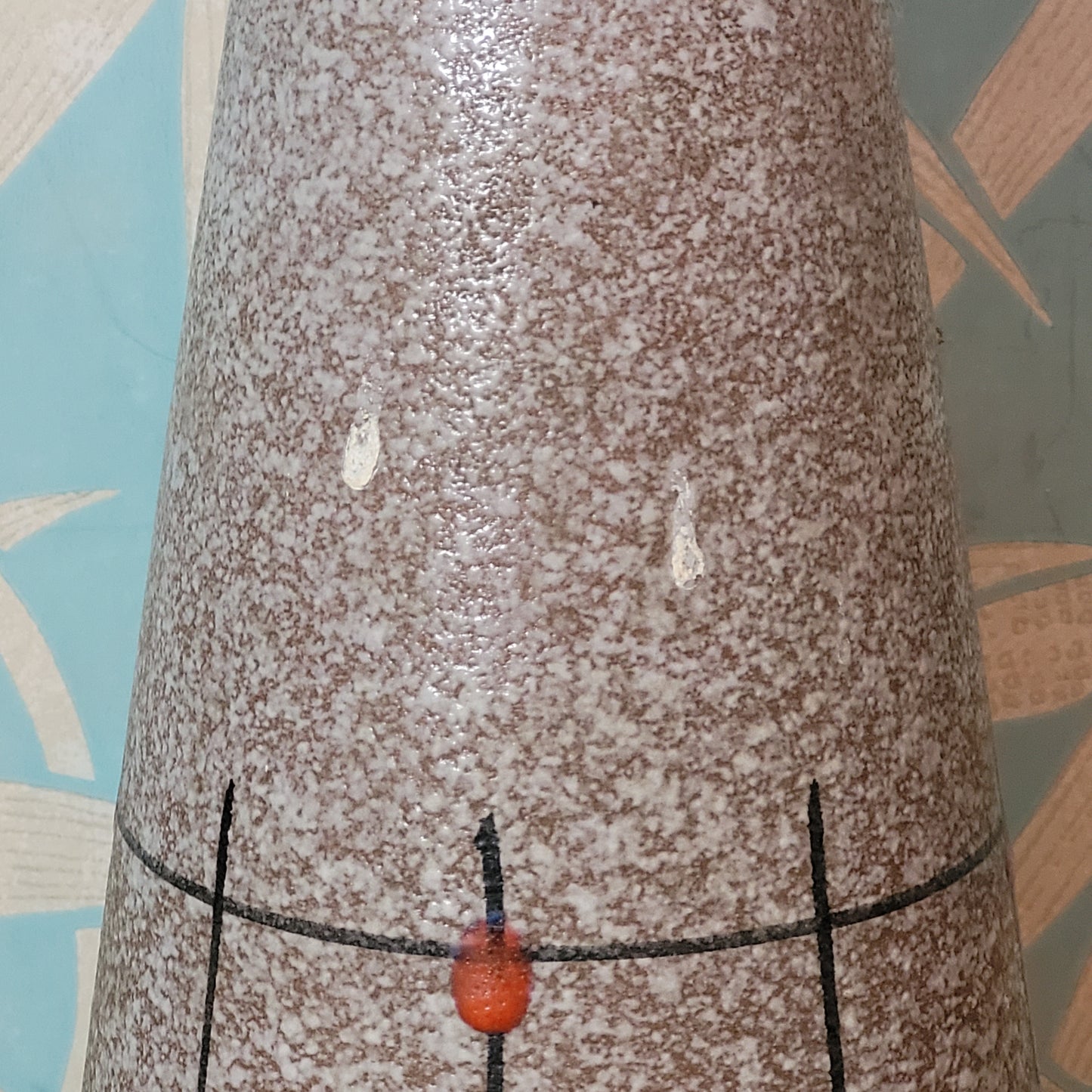 Mid-century Scheurich Keramik West Germany fat lava floor vase
