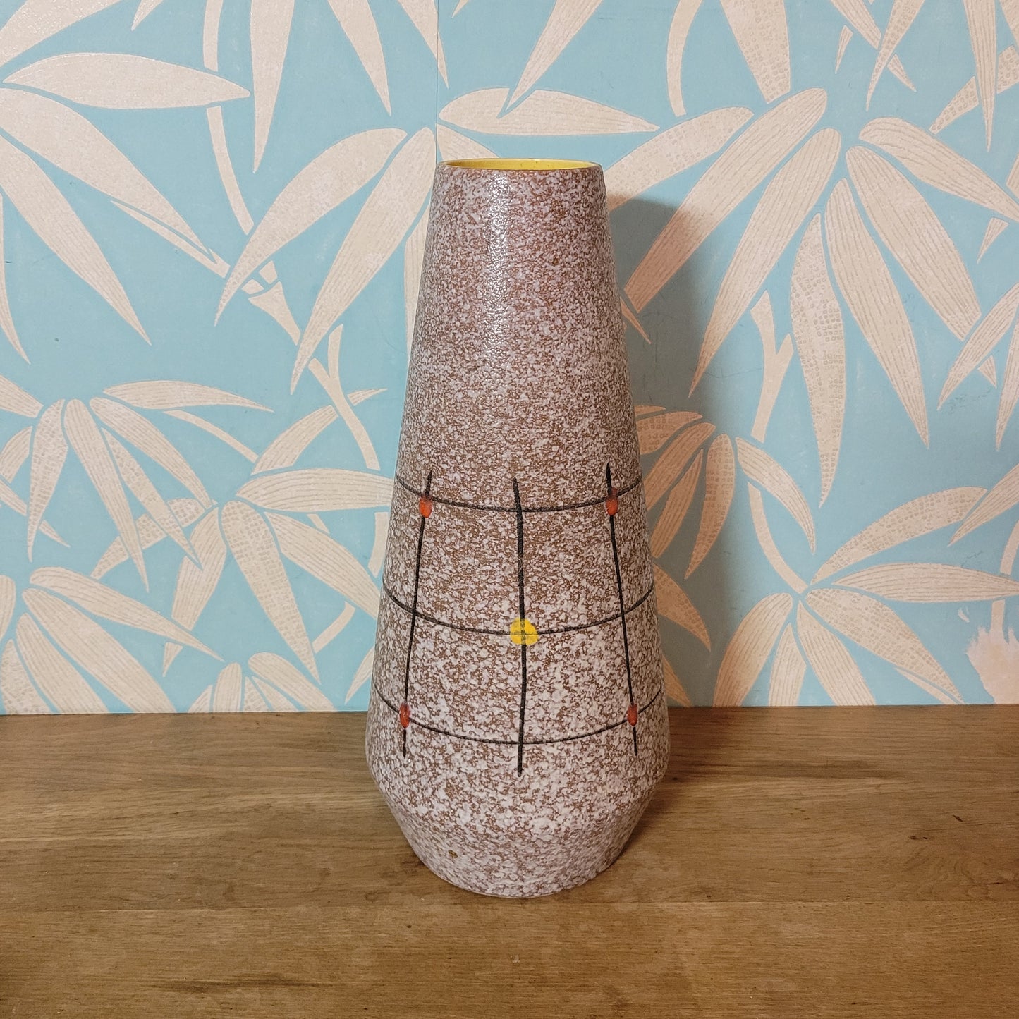Mid-century Scheurich Keramik West Germany fat lava floor vase