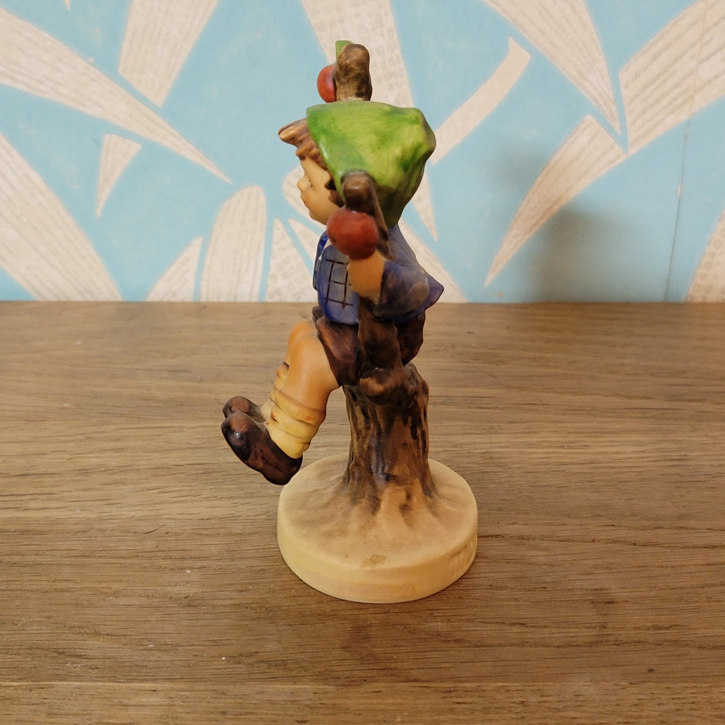 Pair of 1970s/80s Hummel "Apple Tree Girl" "Apple Tree Boy" porcelain figurines