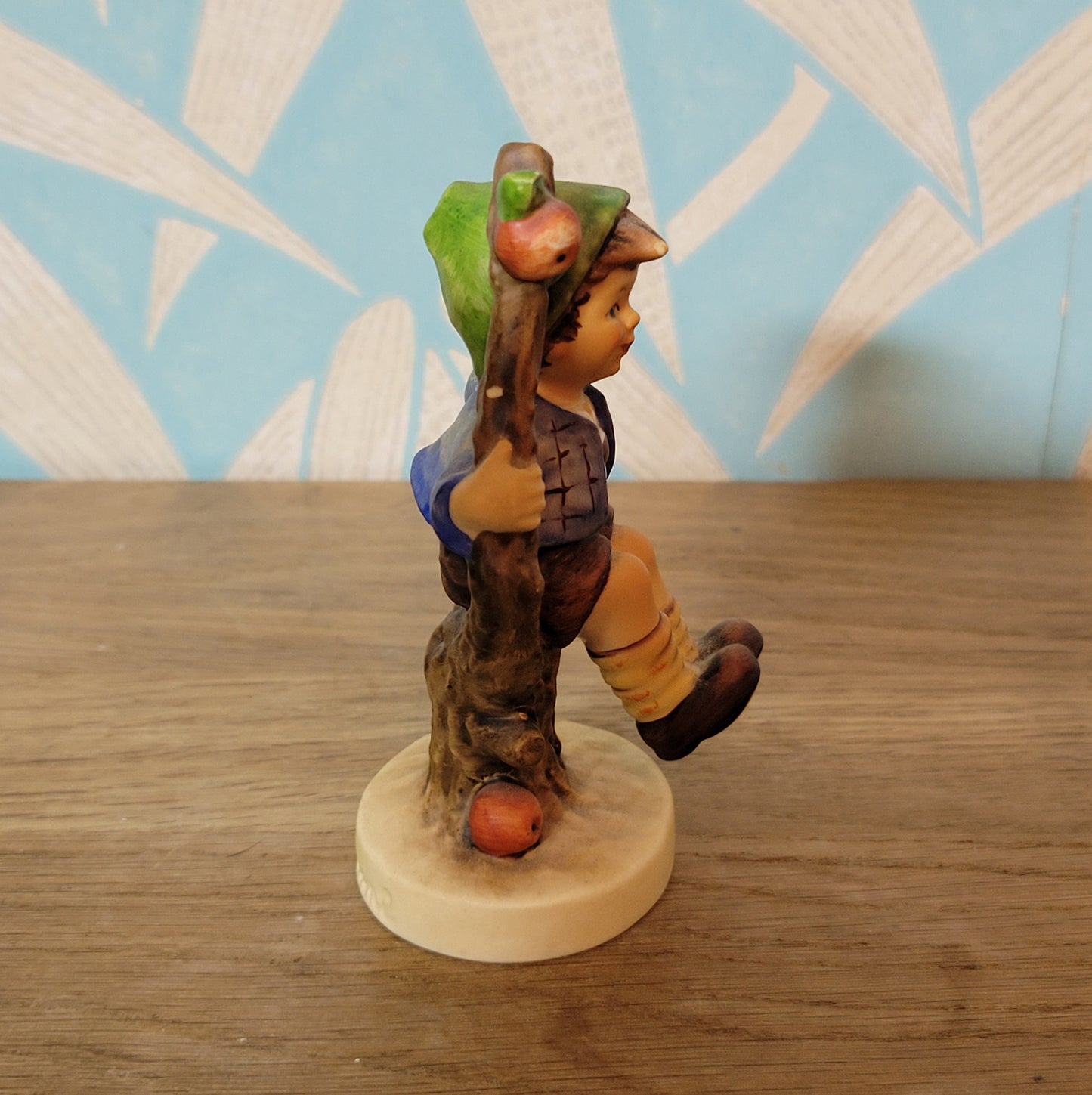 Pair of 1970s/80s Hummel "Apple Tree Girl" "Apple Tree Boy" porcelain figurines