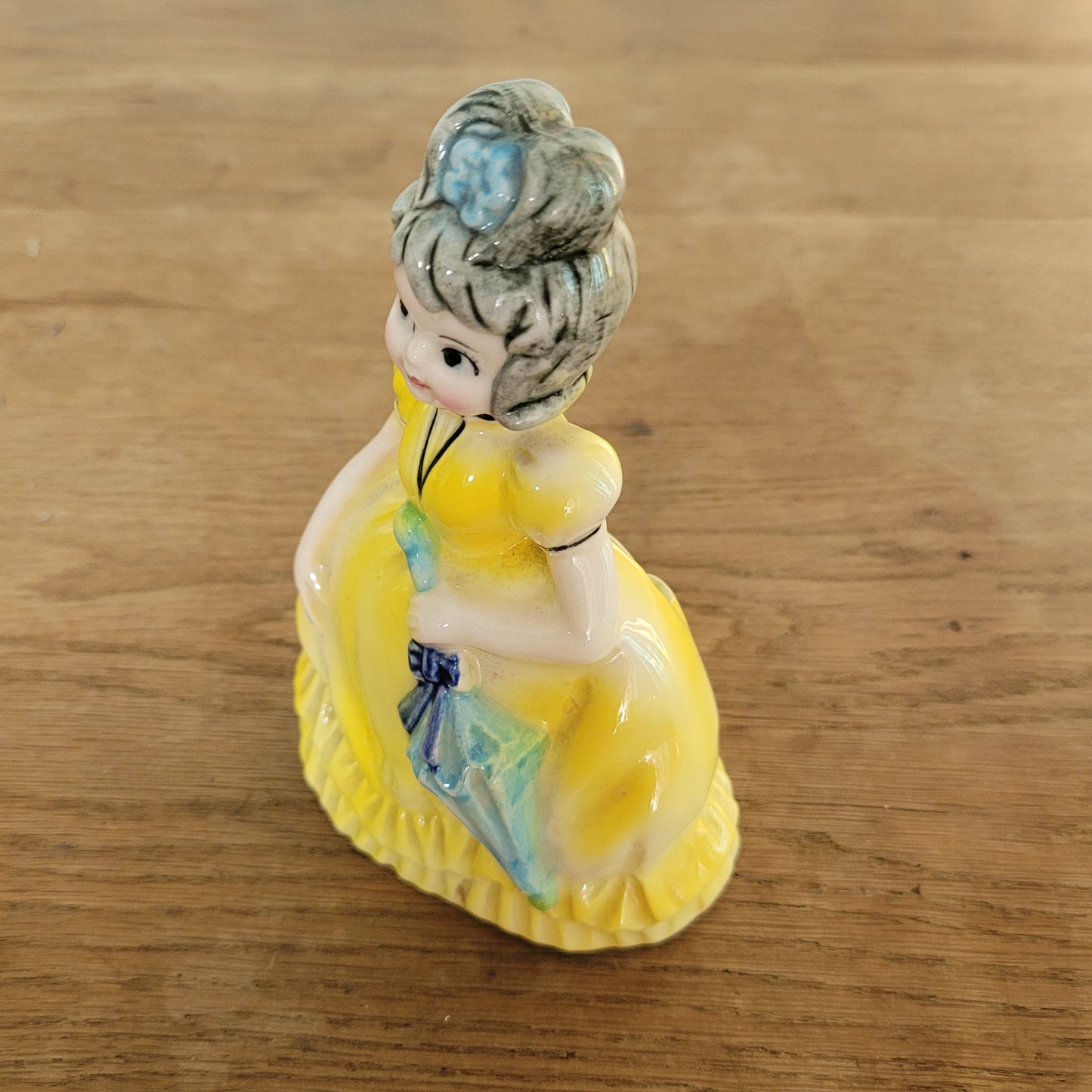 1960s ceramic Southern Belle bustle planter
