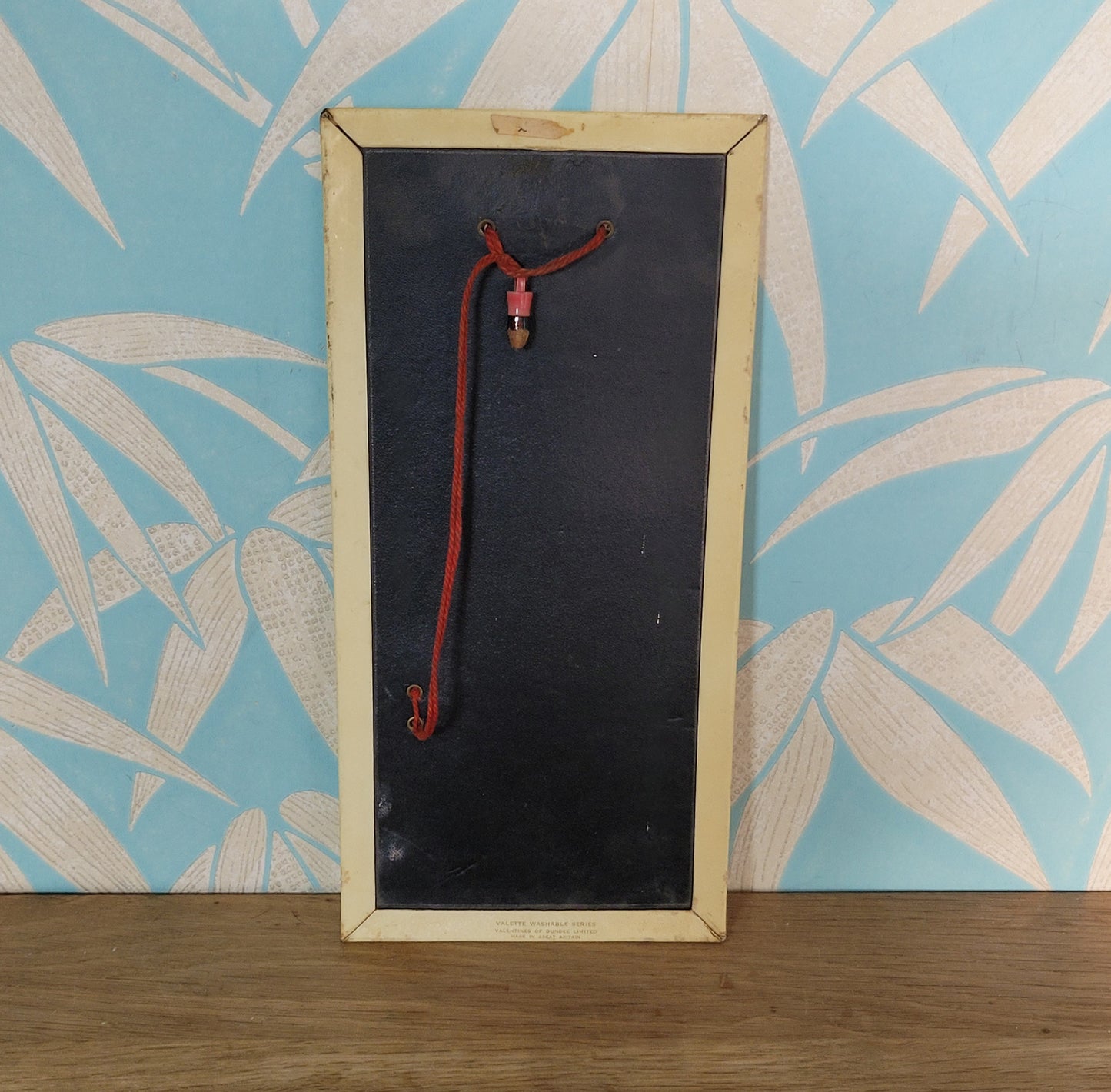 circa. 1940s/50s Lucy Mabel-Attwell illustrated "Household Wants" wipe-clean memo board