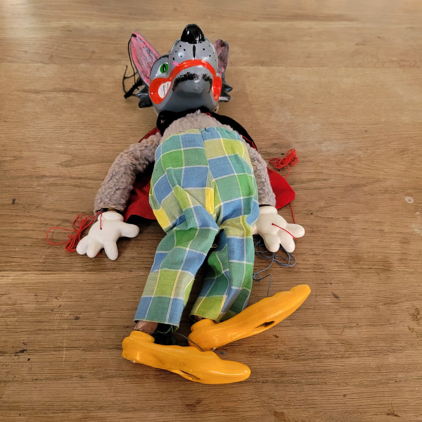 1960s Pelham Puppets Big Bad Wolf puppet, with original box