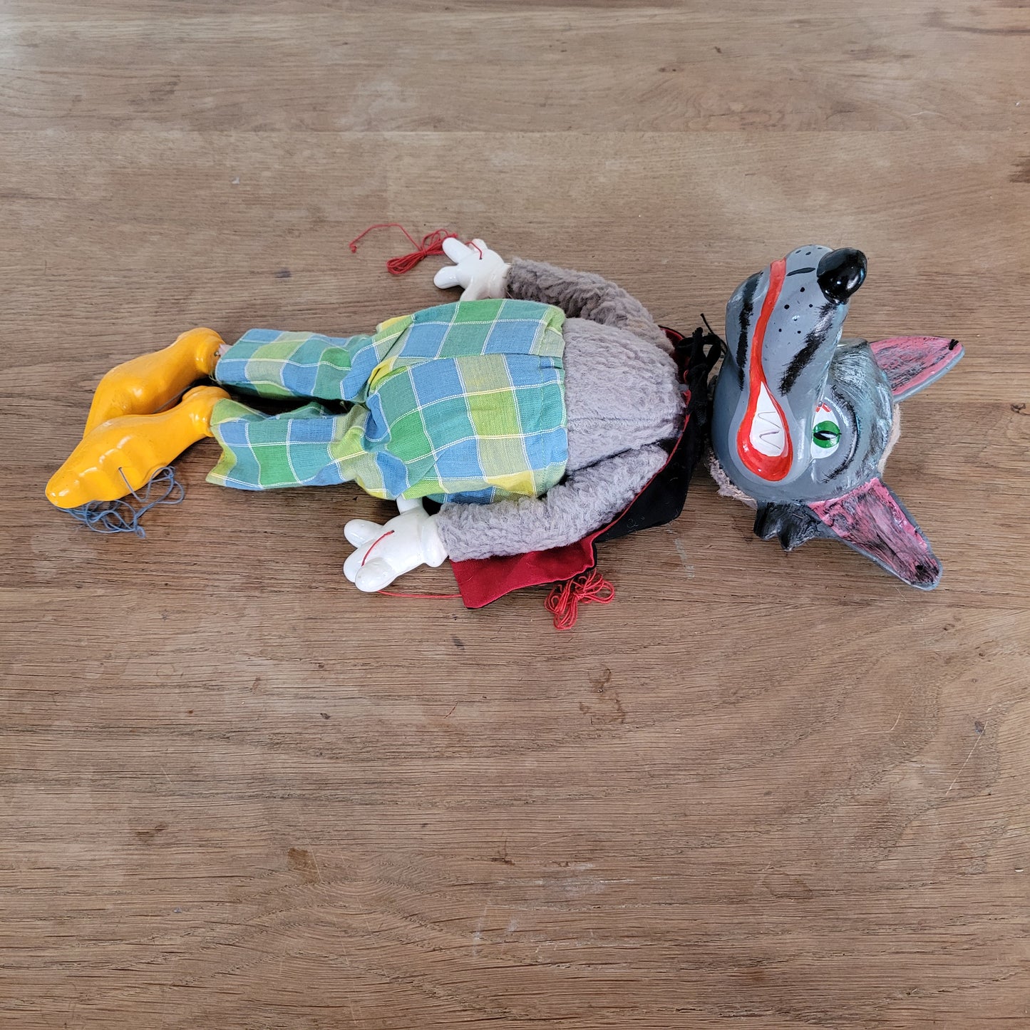 1960s Pelham Puppets Big Bad Wolf puppet, with original box