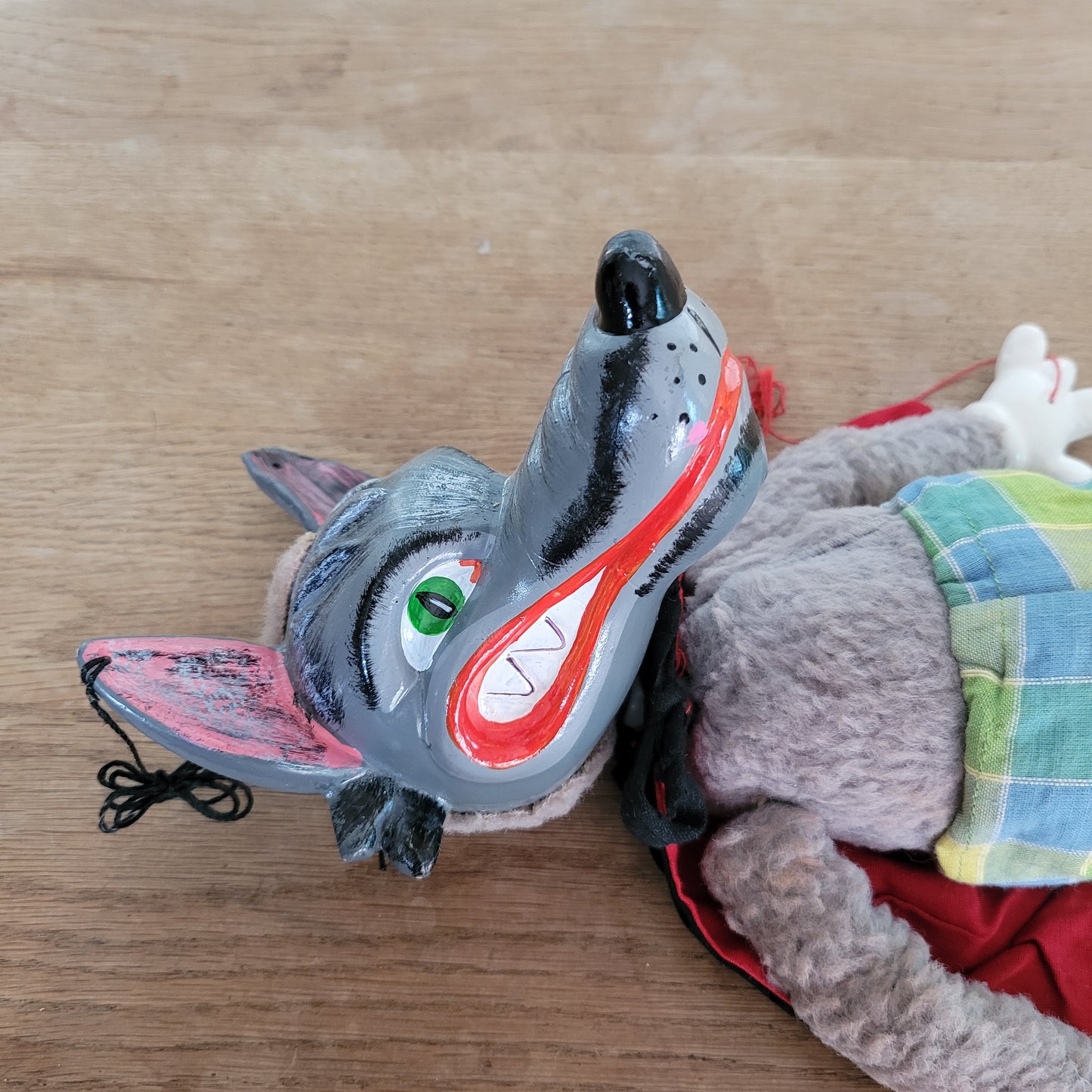 1960s Pelham Puppets Big Bad Wolf puppet, with original box