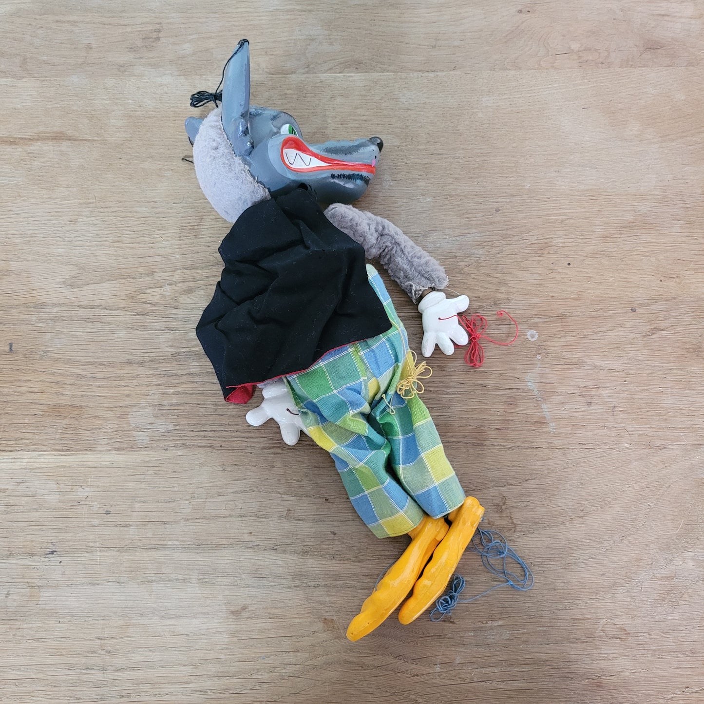 1960s Pelham Puppets Big Bad Wolf puppet, with original box