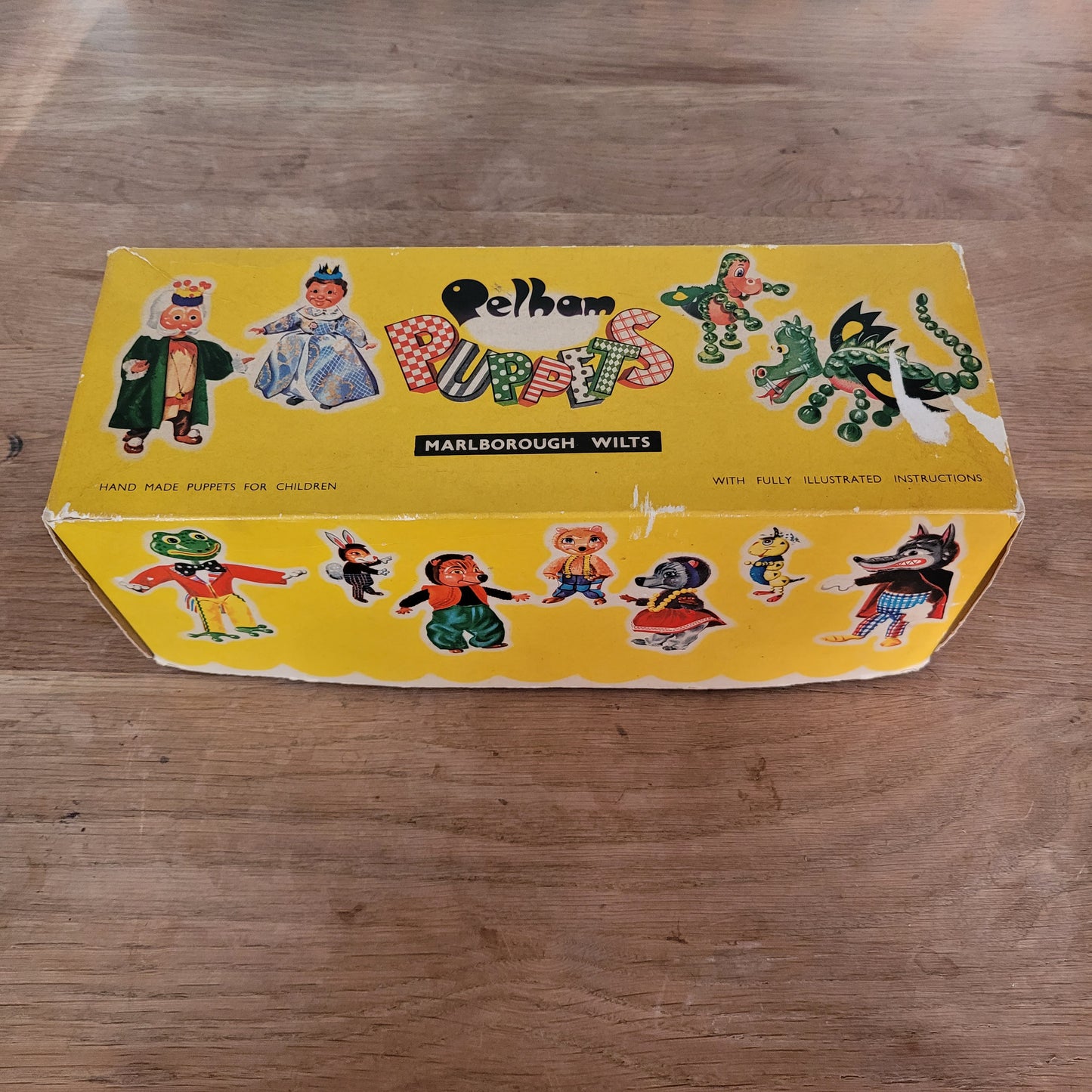 1960s Pelham Puppets Big Bad Wolf puppet, with original box