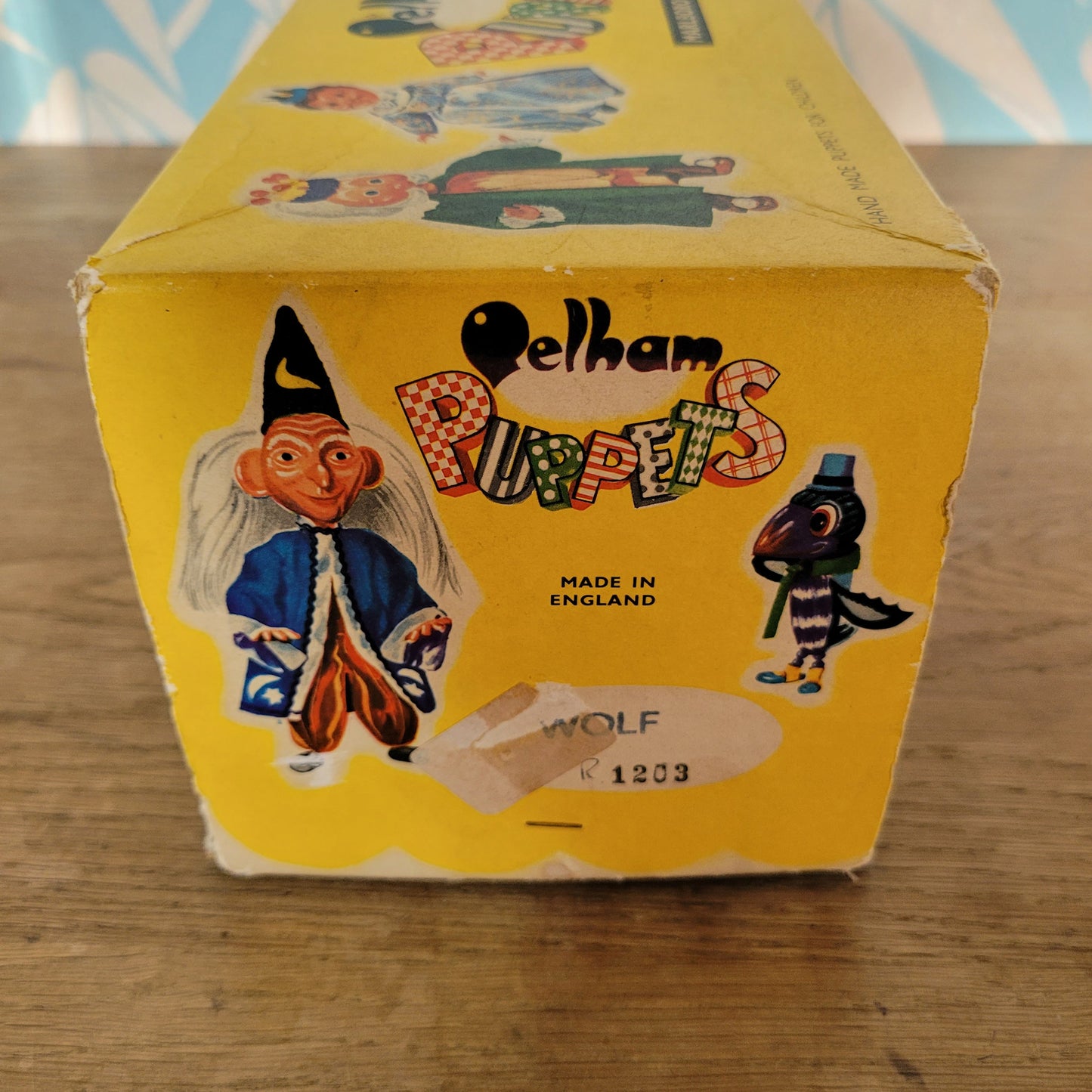 1960s Pelham Puppets Big Bad Wolf puppet, with original box