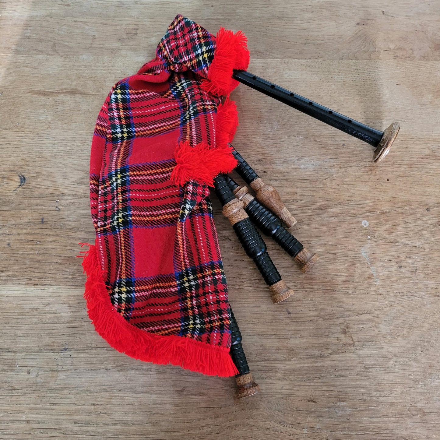 Set of 1950s junior bagpipes