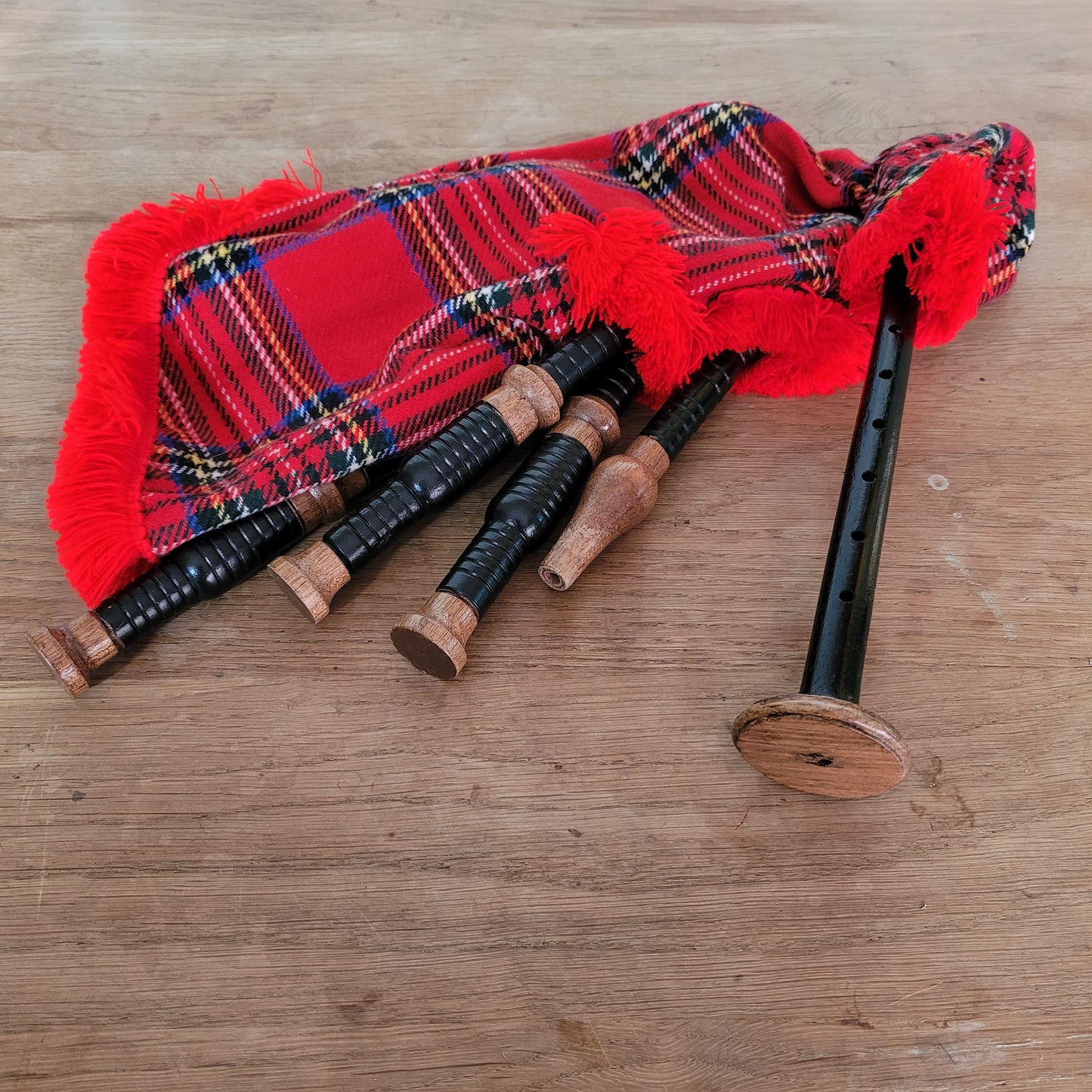 Set of 1950s junior bagpipes