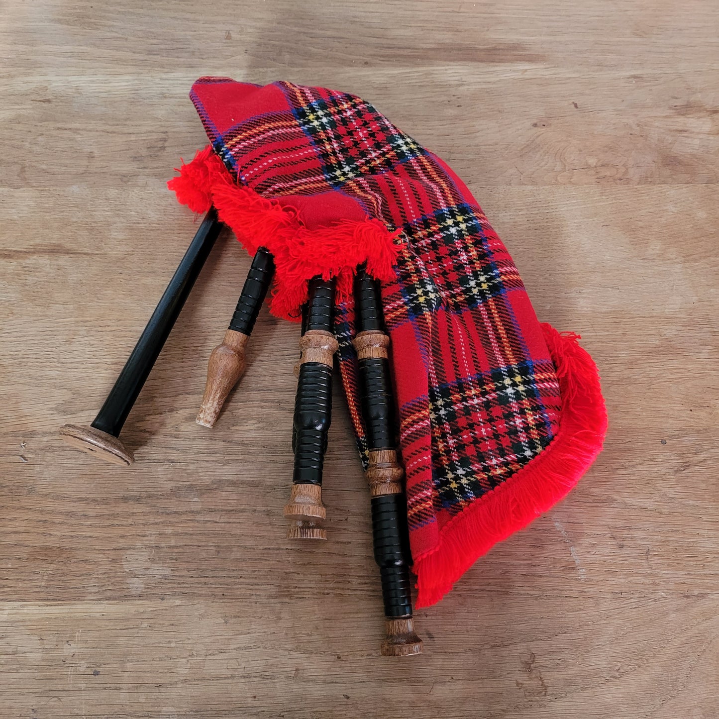 Set of 1950s junior bagpipes