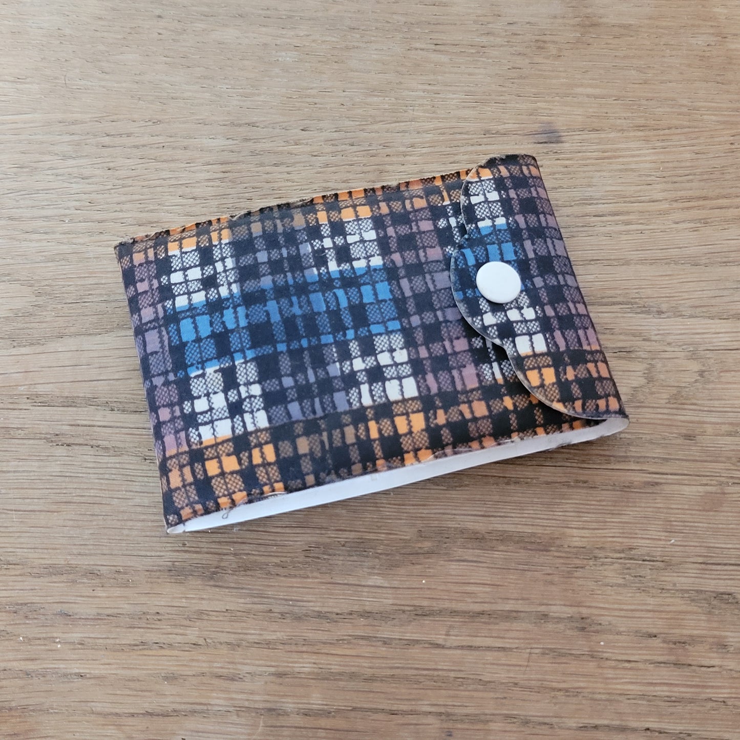 Vintage tartan vinyl travel/pocket sewing kit