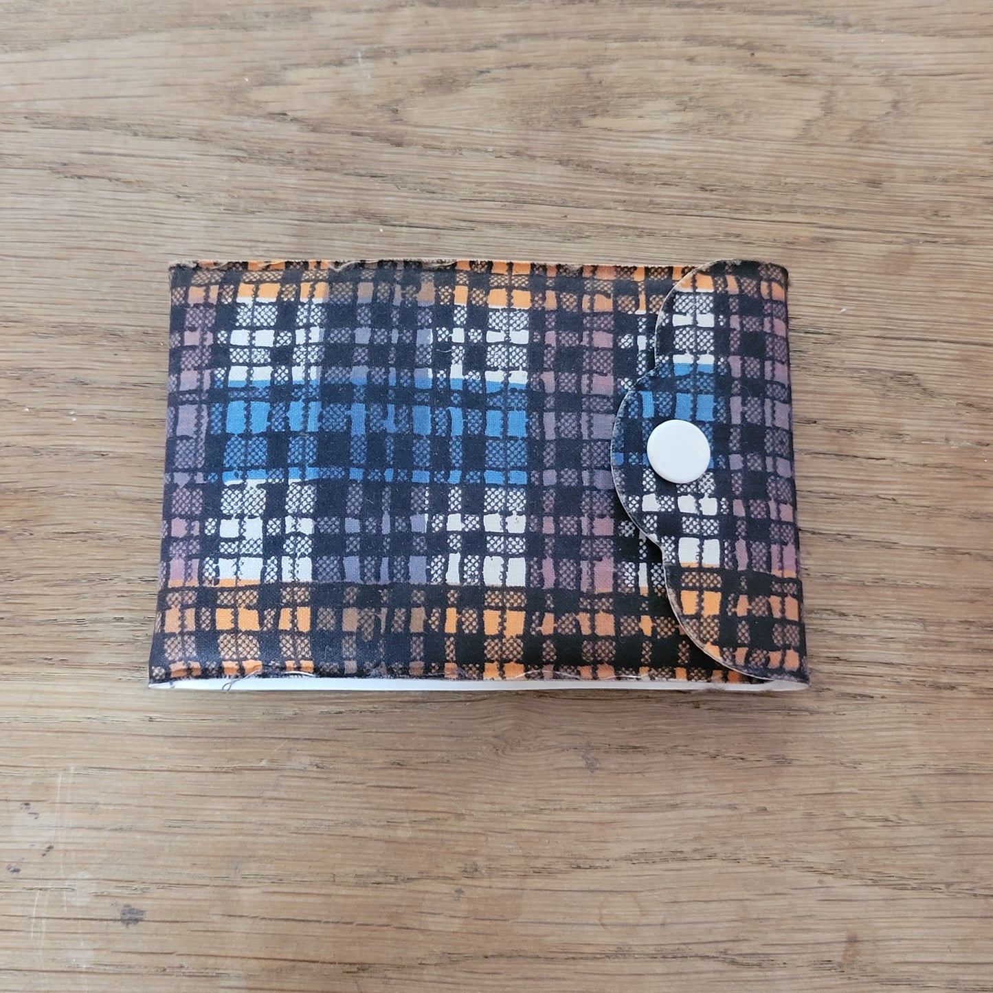 Vintage tartan vinyl travel/pocket sewing kit