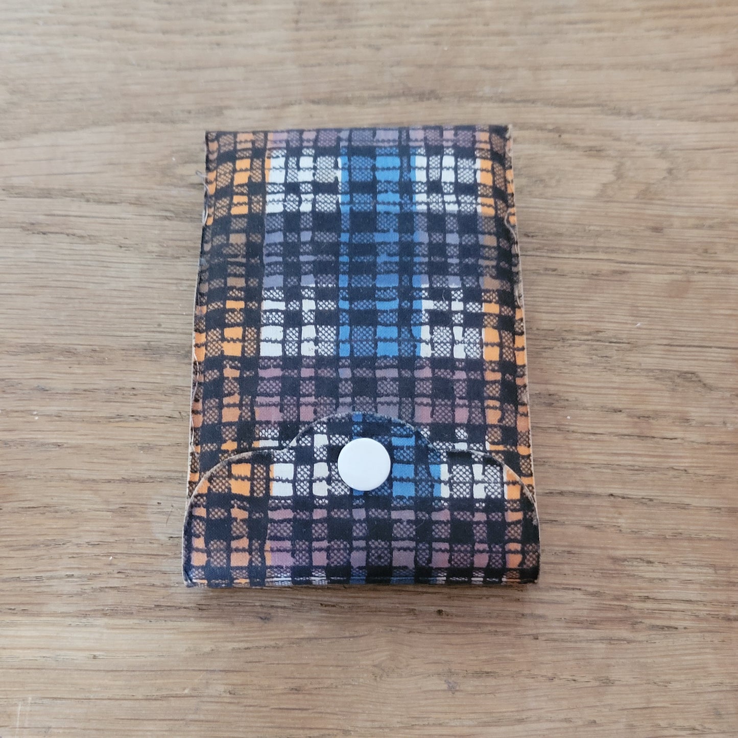 Vintage tartan vinyl travel/pocket sewing kit